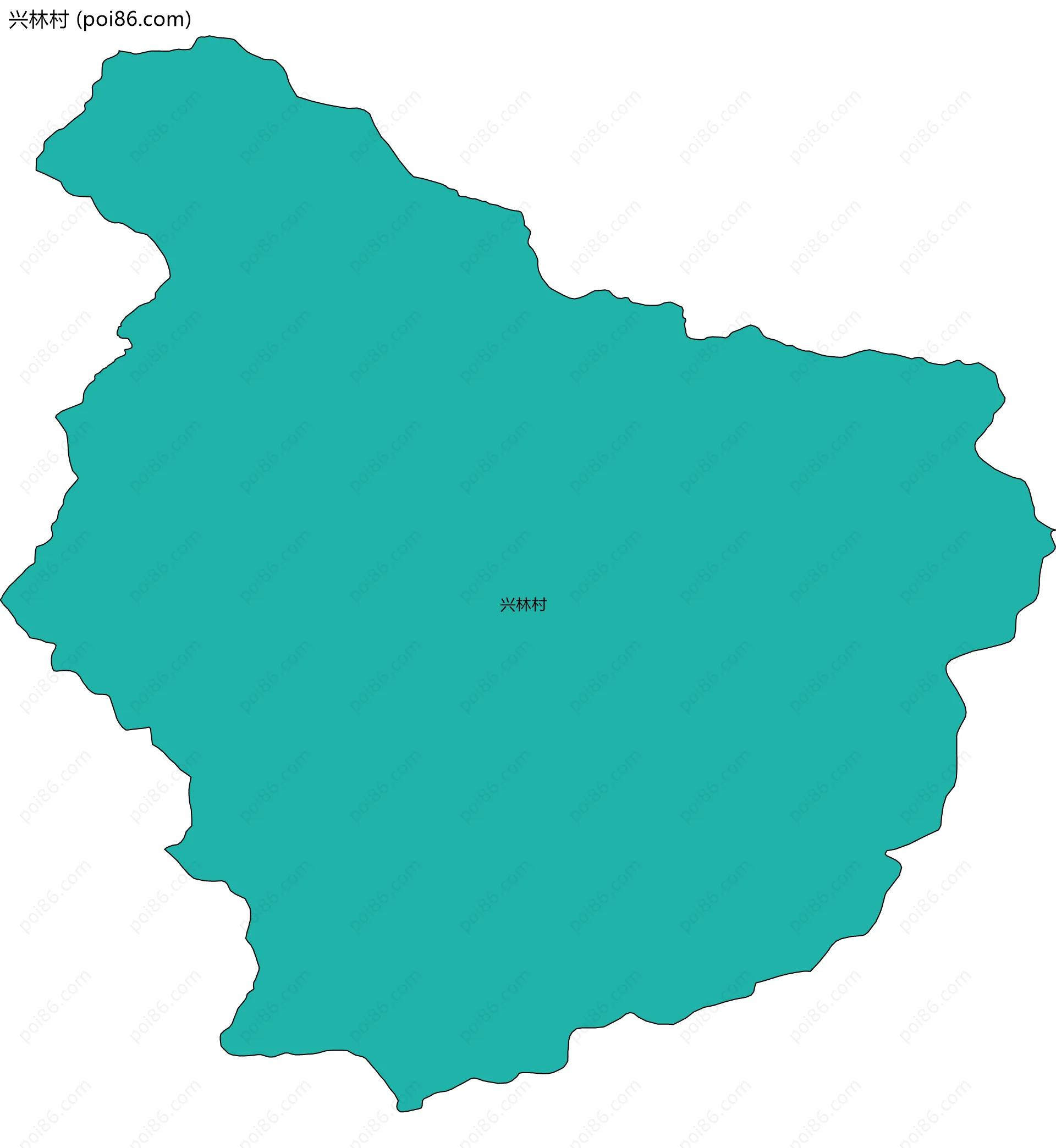 兴林村边界地图
