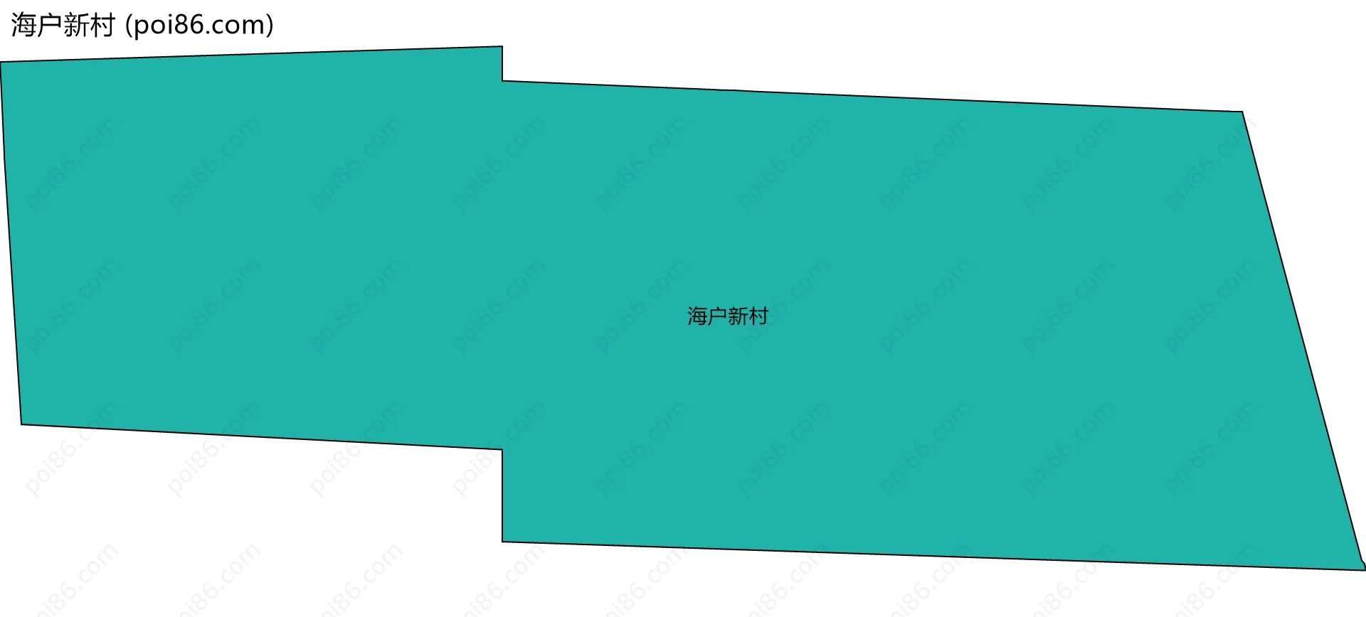 海户新村边界地图