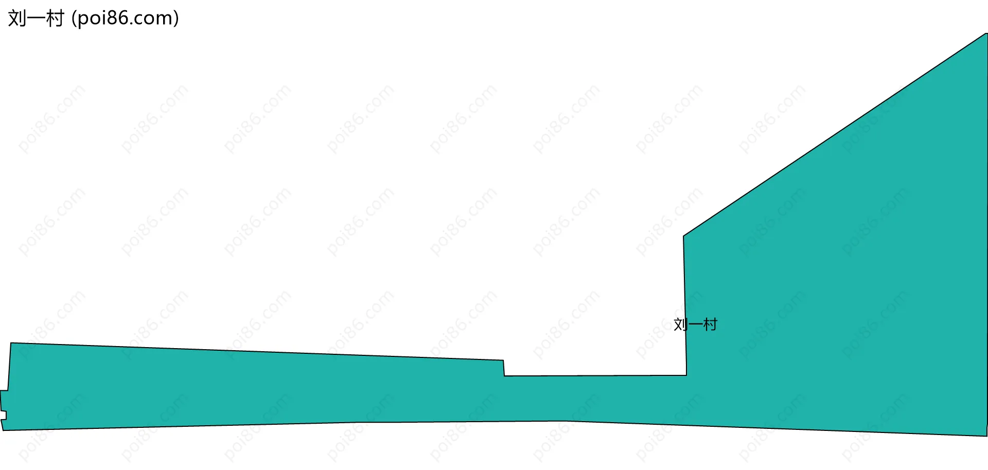刘一村边界地图