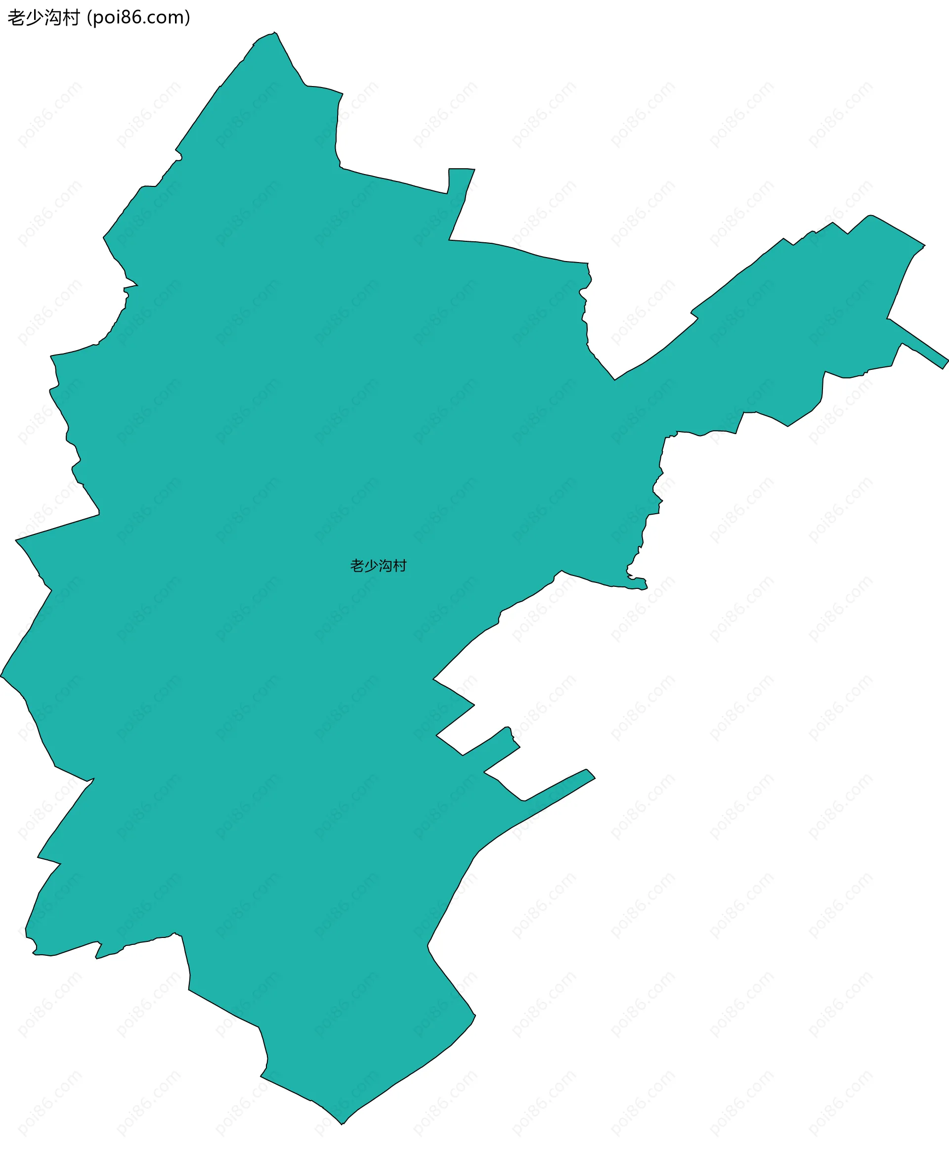 老少沟村边界地图
