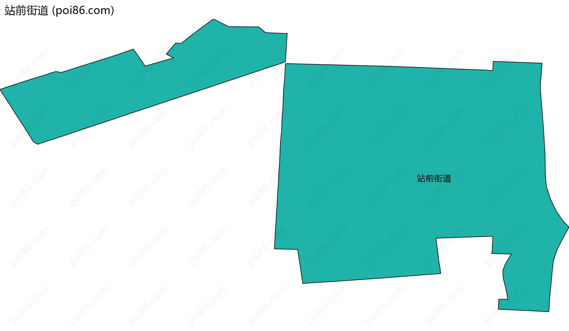 站前街道边界地图