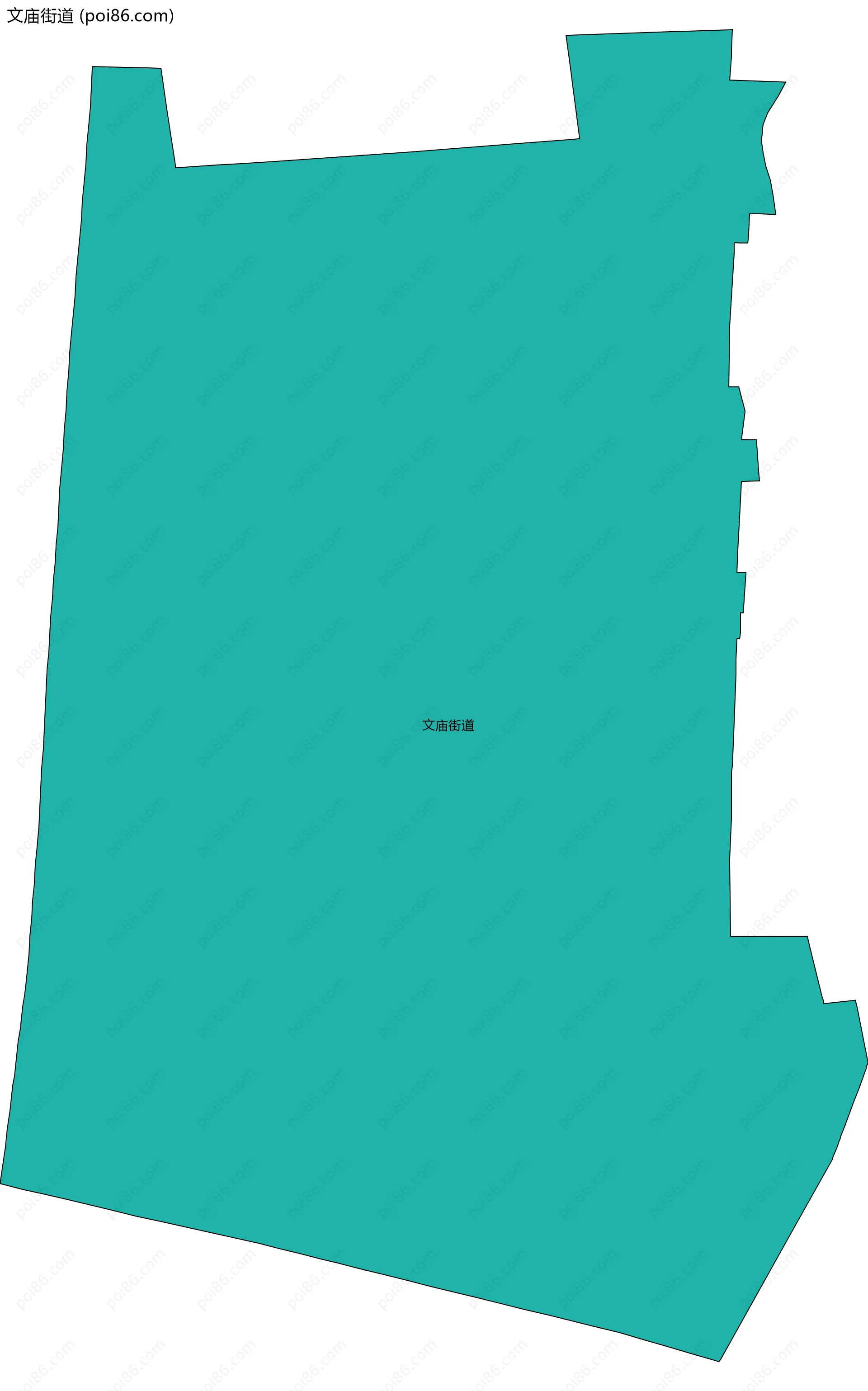 文庙街道边界地图