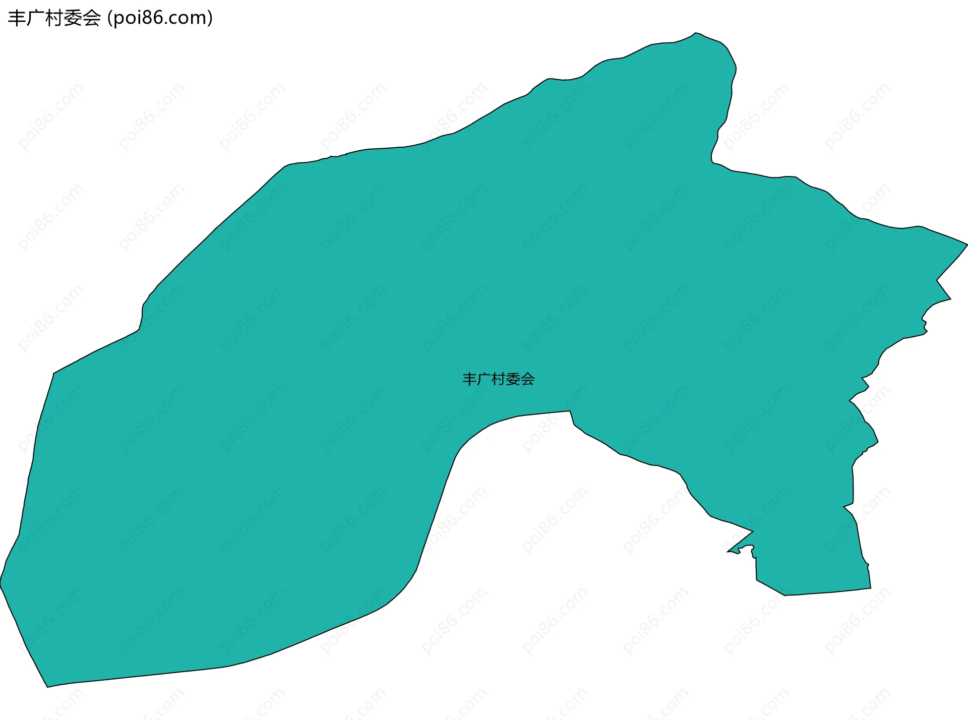 丰广村委会边界地图