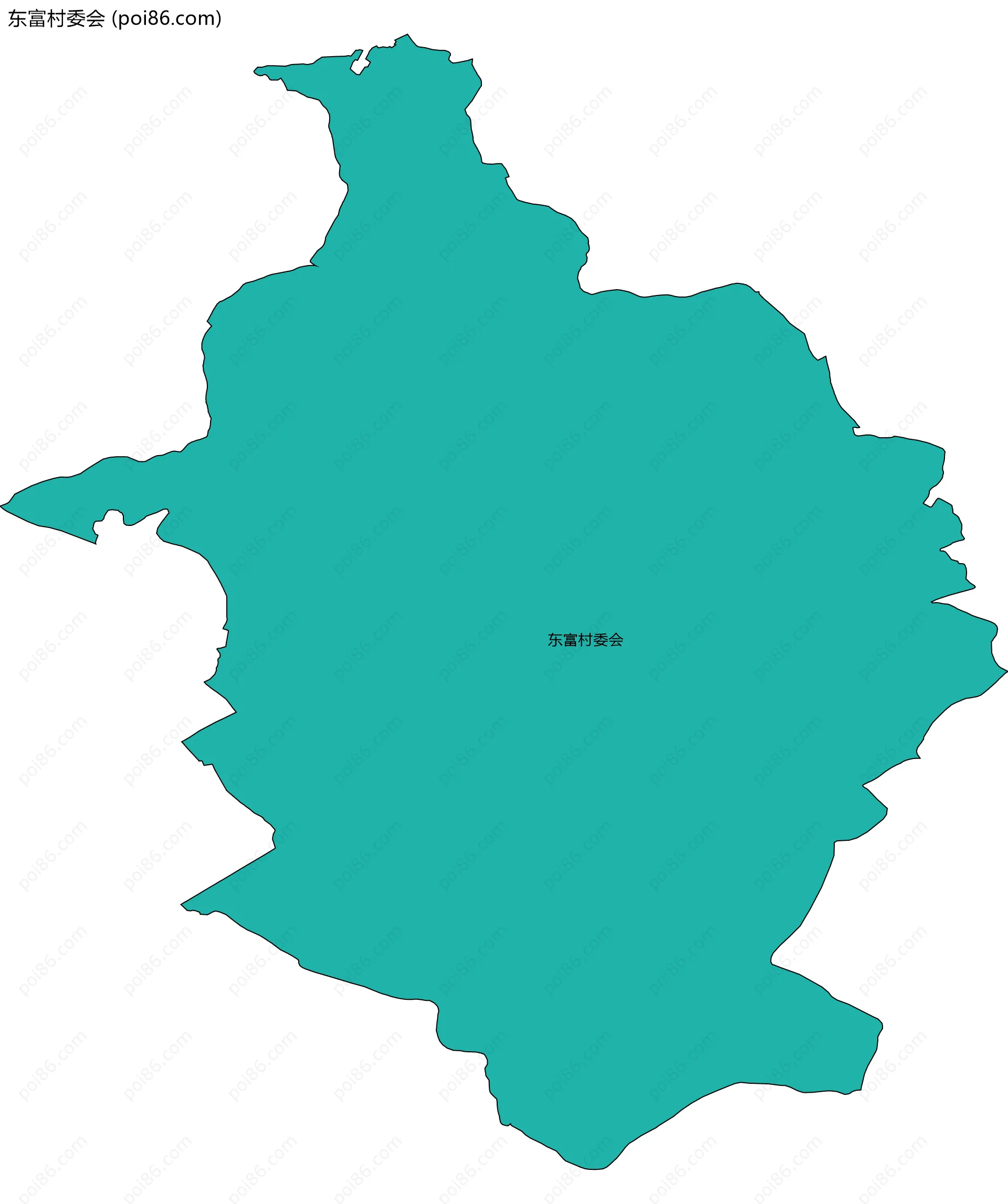 东富村委会边界地图