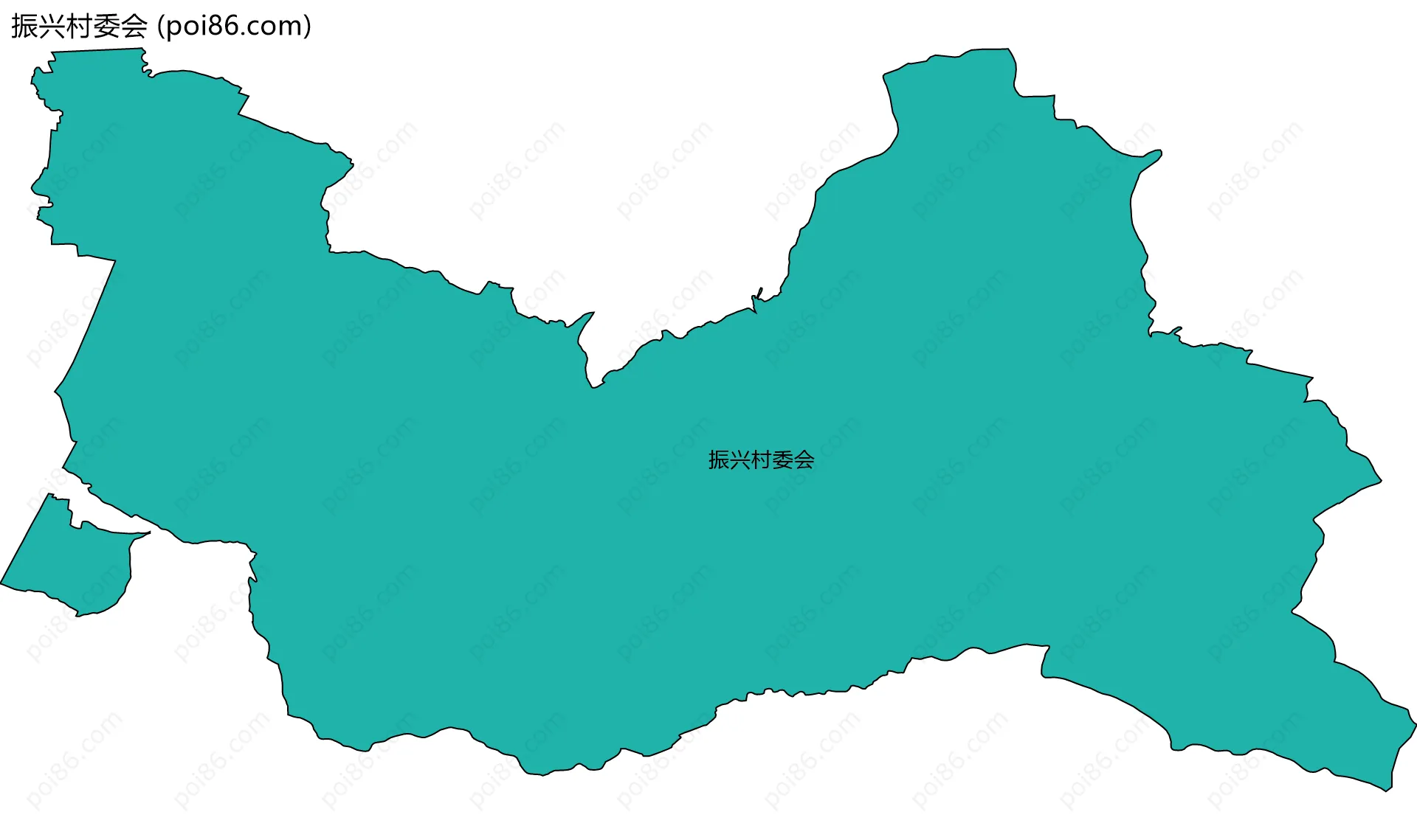 振兴村委会边界地图