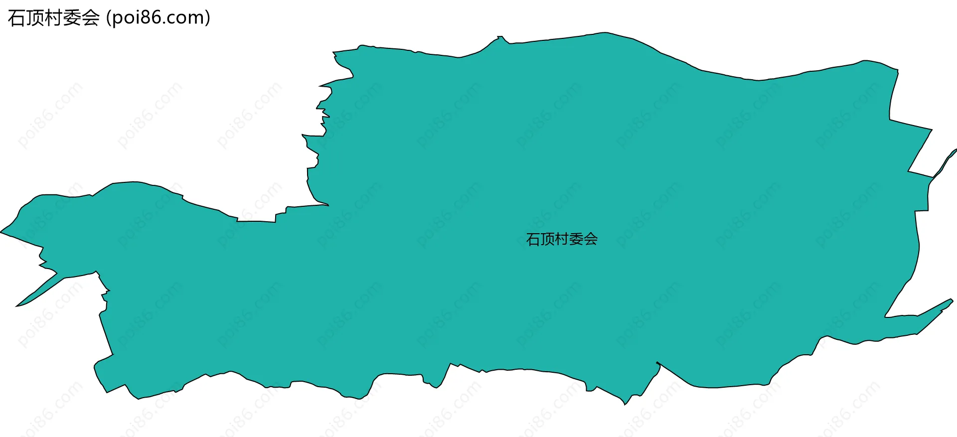 石顶村委会边界地图