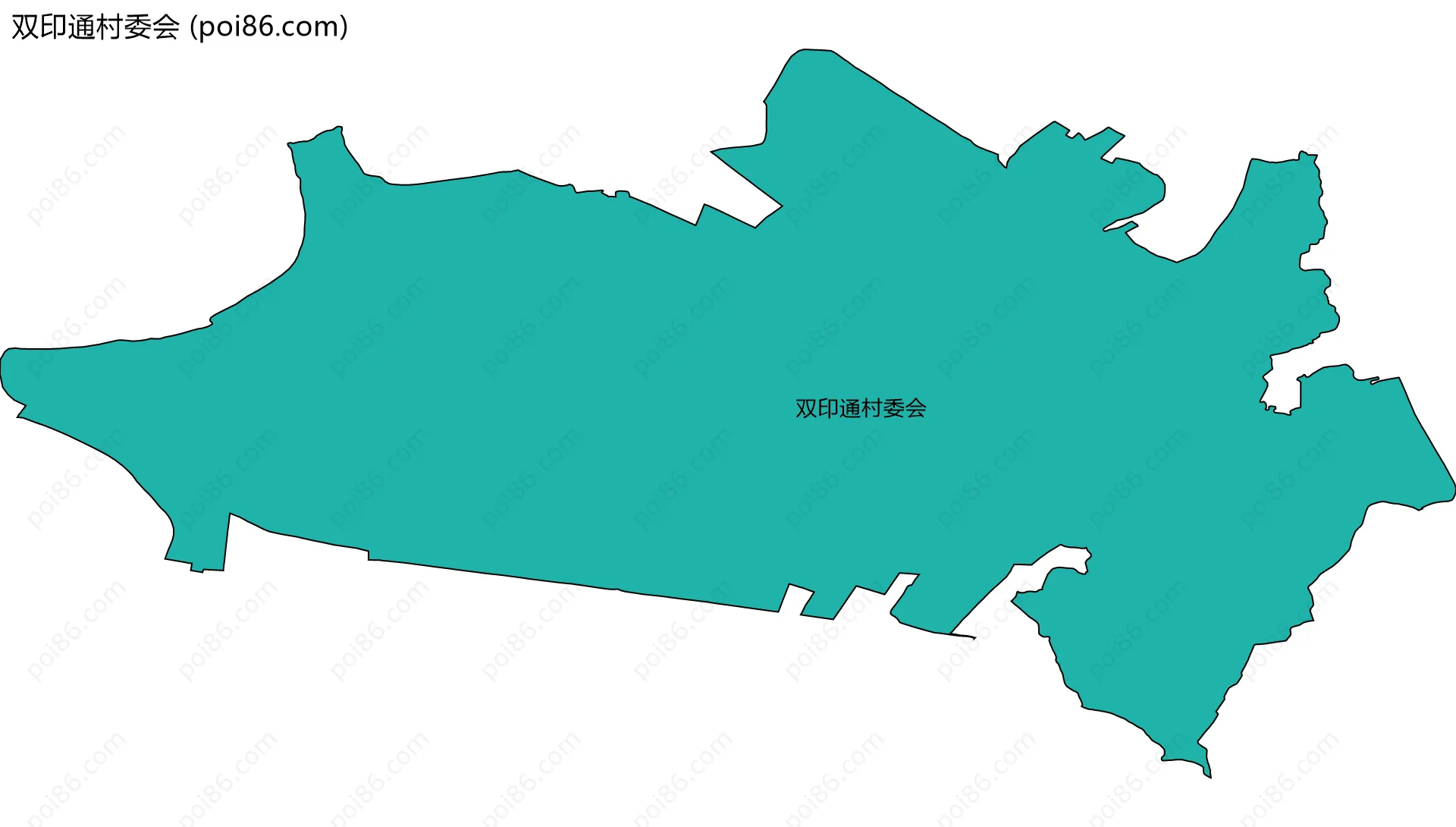 双印通村委会边界地图