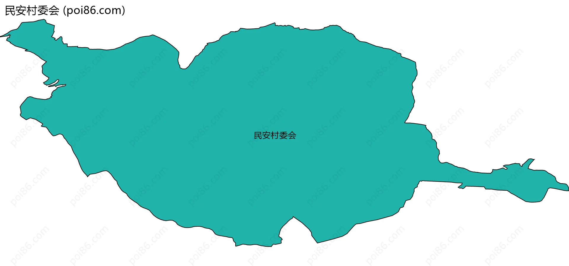 民安村委会边界地图