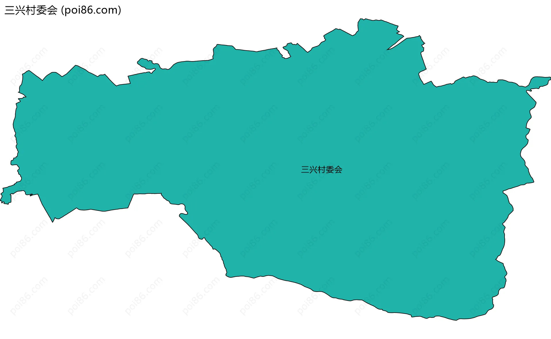 三兴村委会边界地图