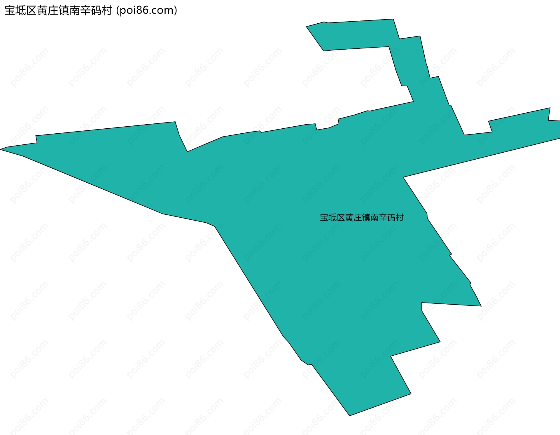 宝坻区黄庄镇南辛码村边界地图