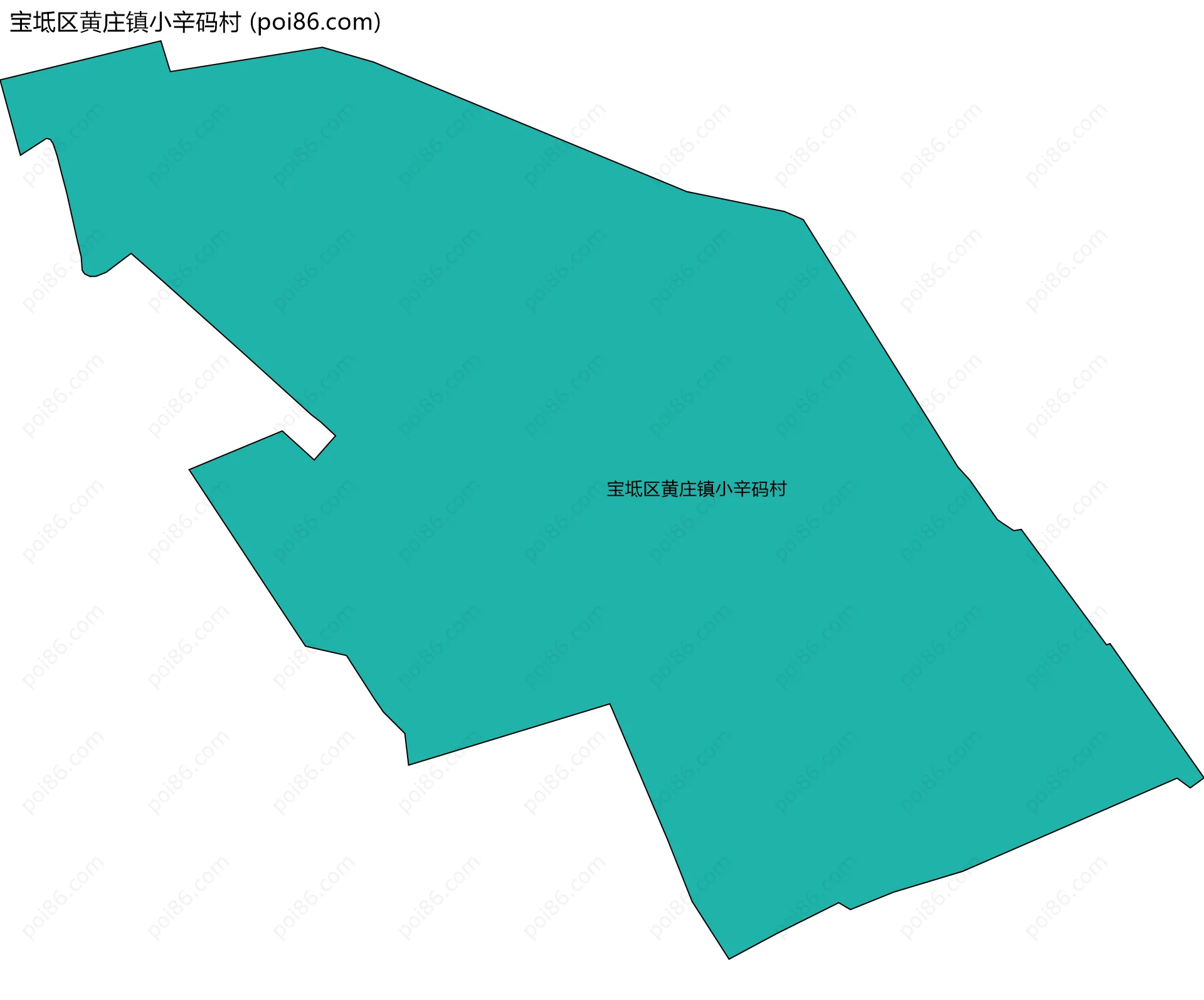 宝坻区黄庄镇小辛码村边界地图