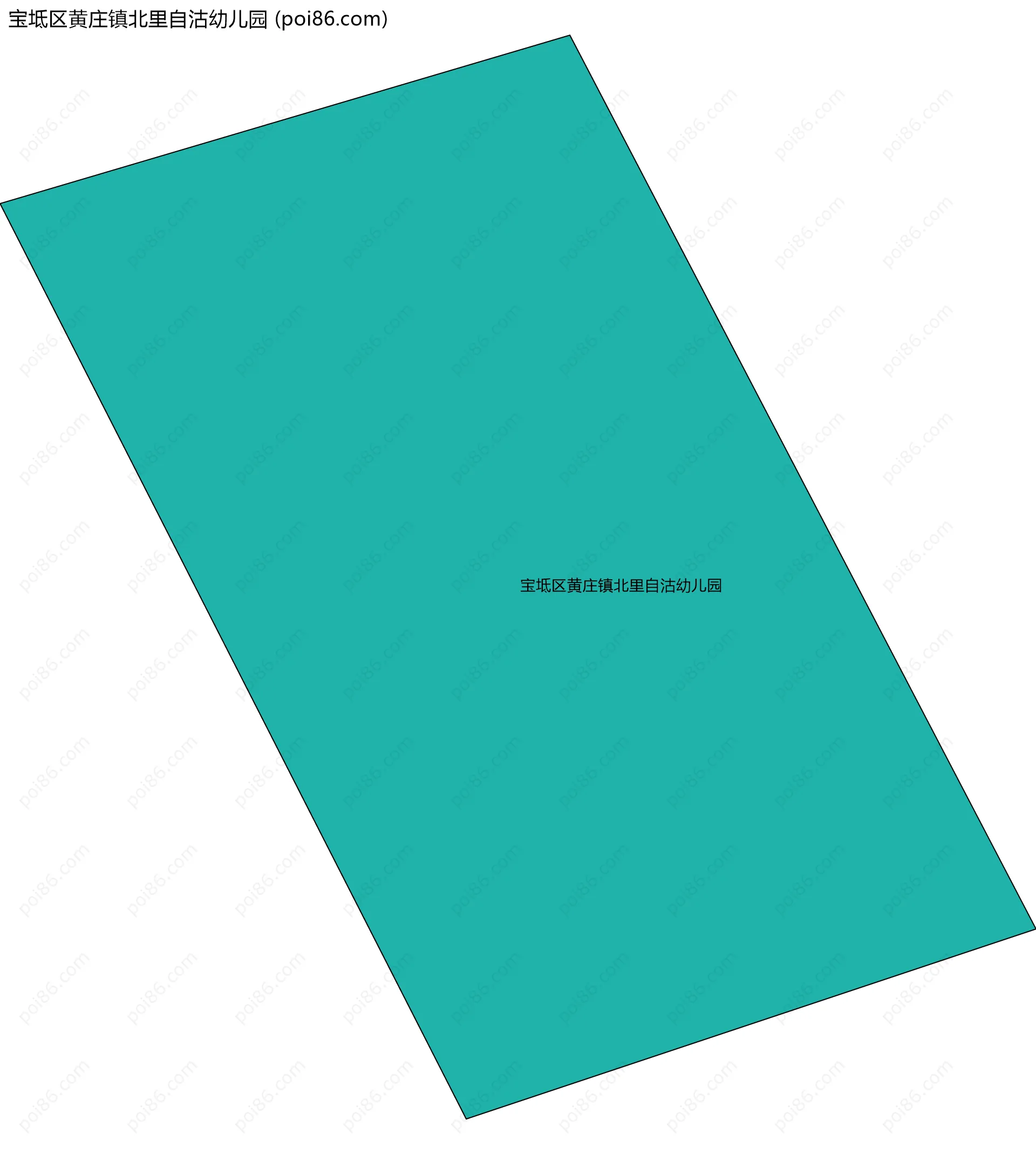 宝坻区黄庄镇北里自沽幼儿园边界地图