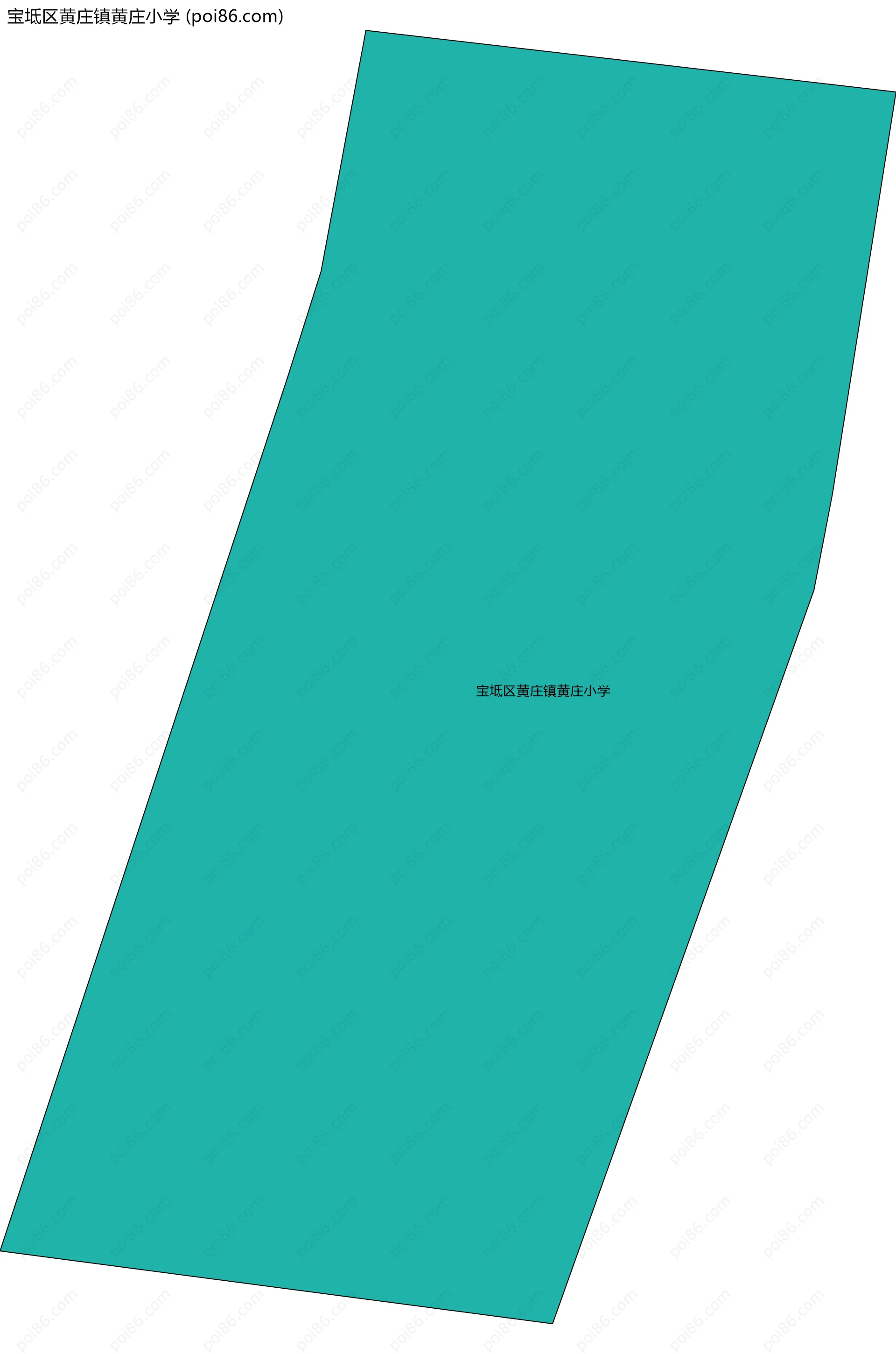 宝坻区黄庄镇黄庄小学边界地图