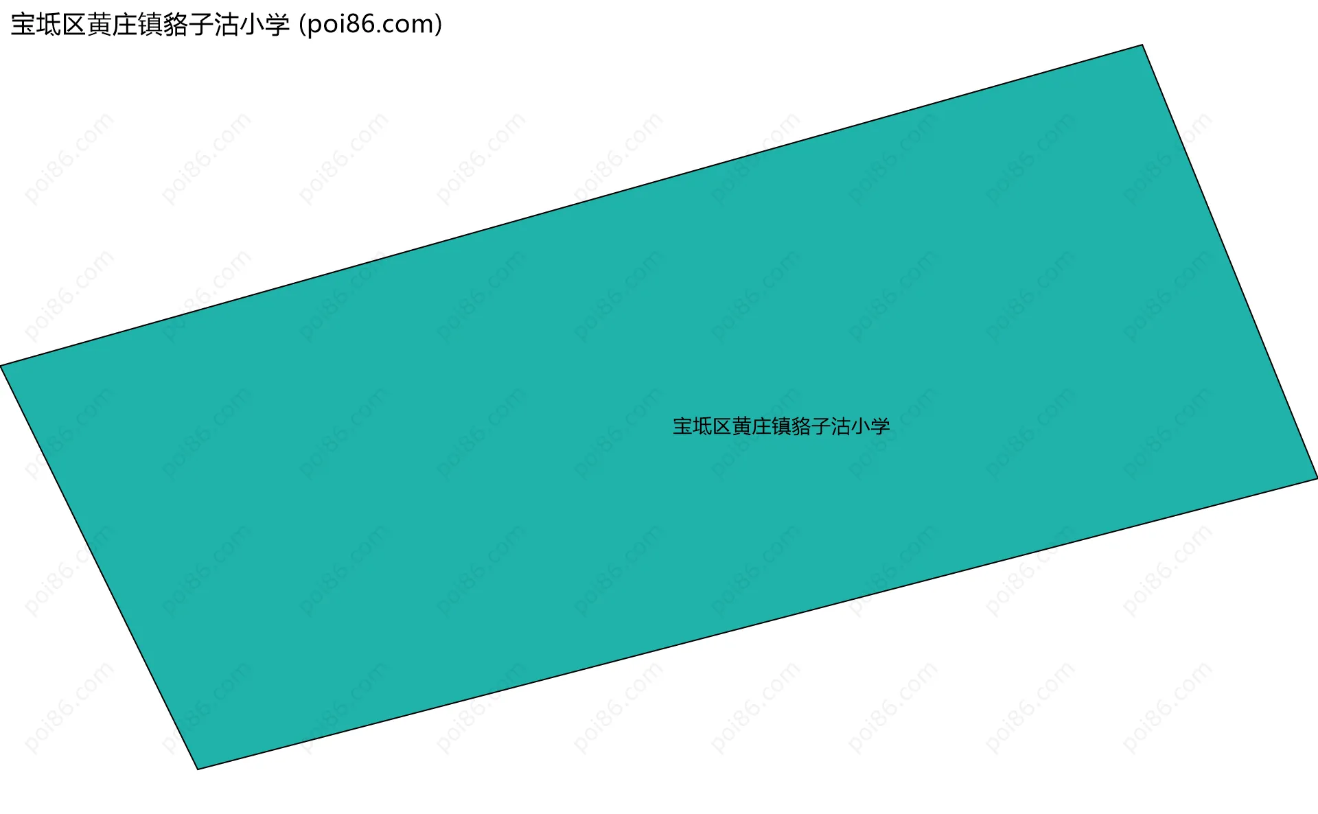 宝坻区黄庄镇貉子沽小学边界地图