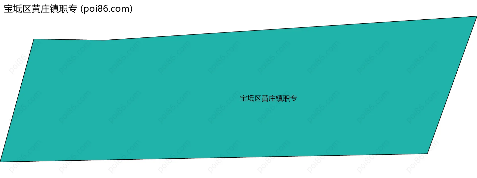 宝坻区黄庄镇职专边界地图