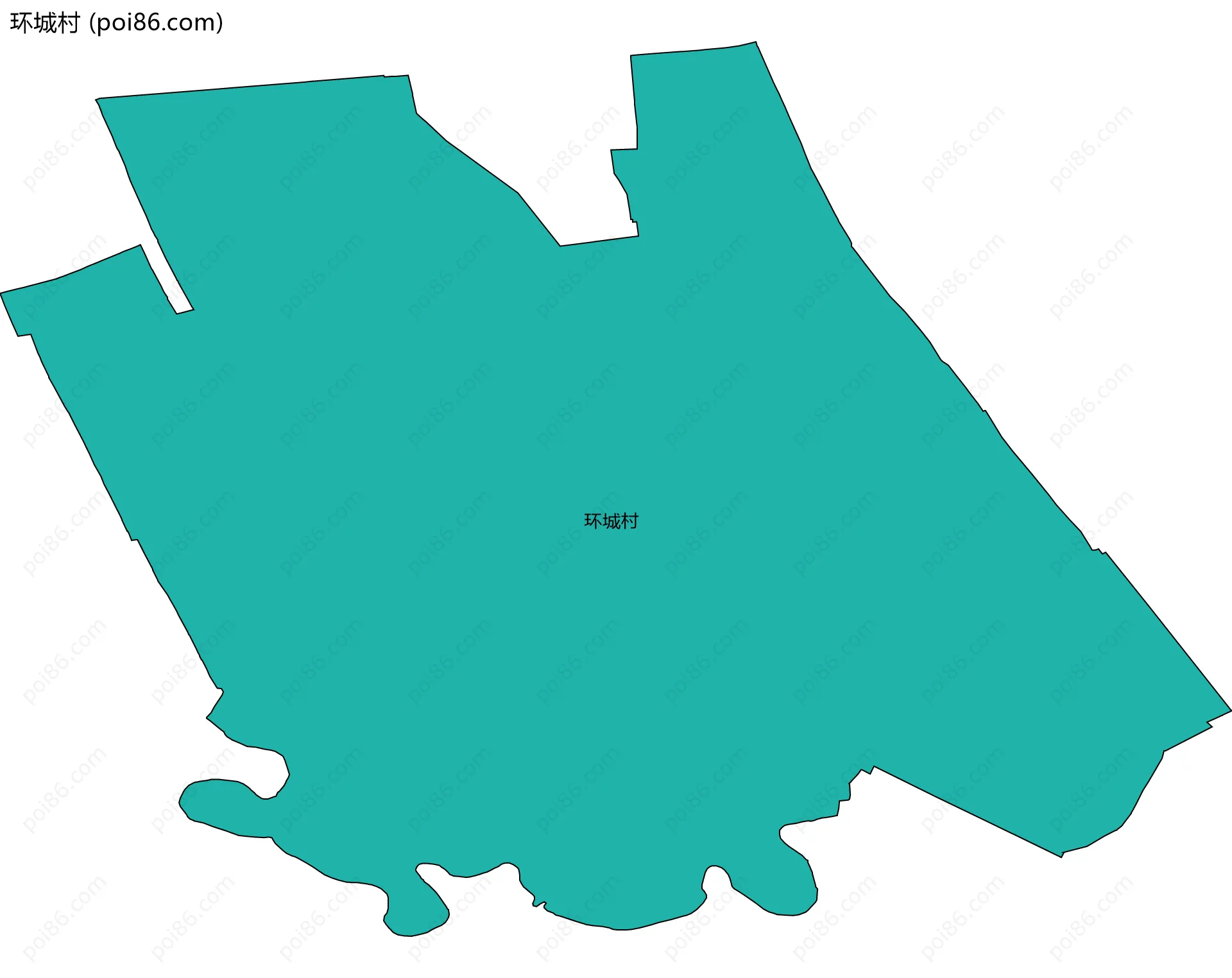 环城村边界地图