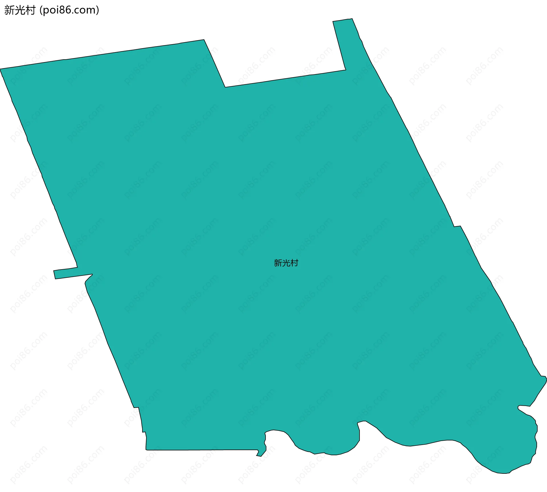 新光村边界地图