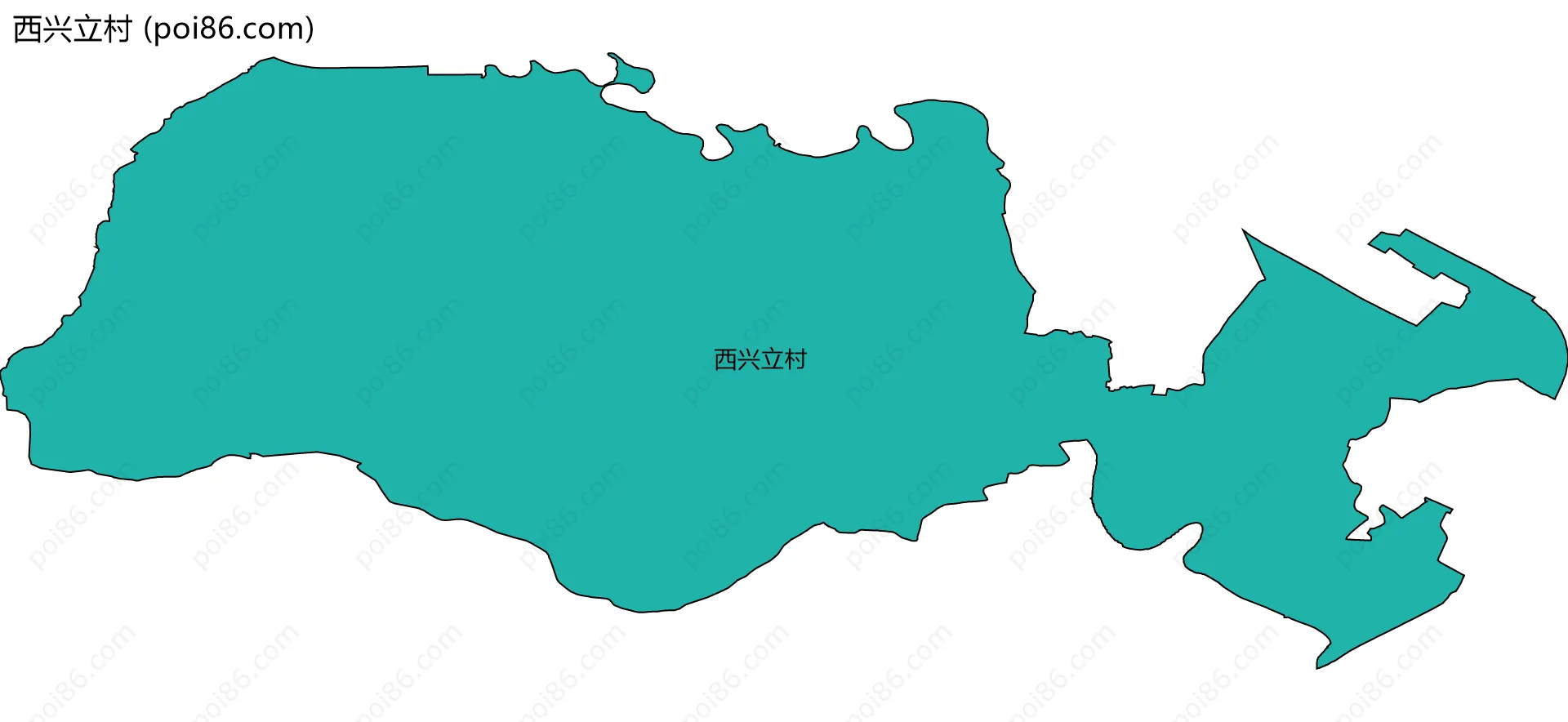 西兴立村边界地图