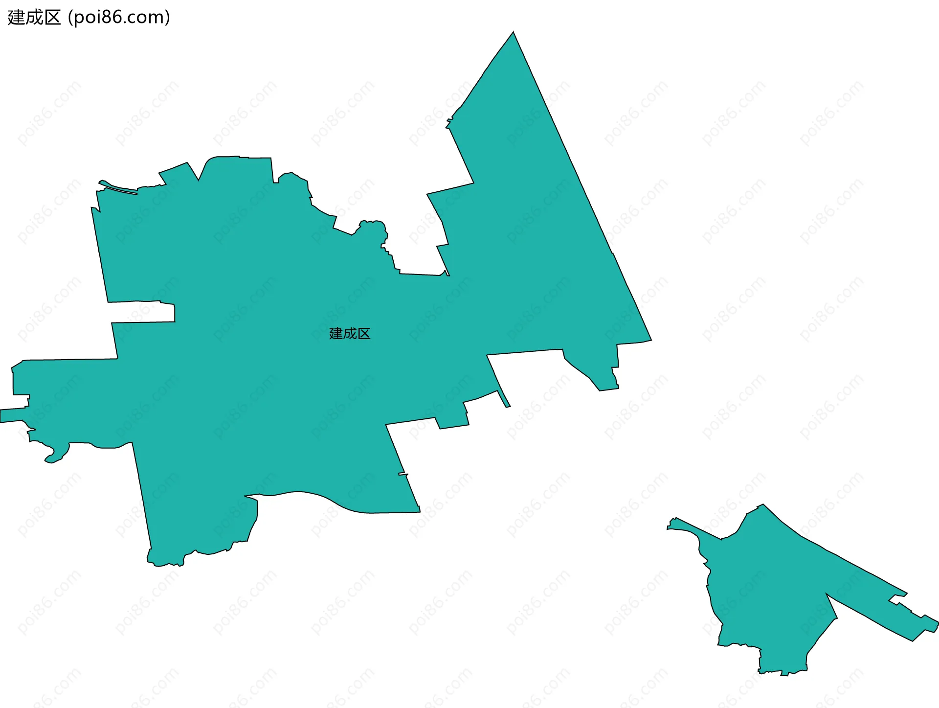 建成区边界地图