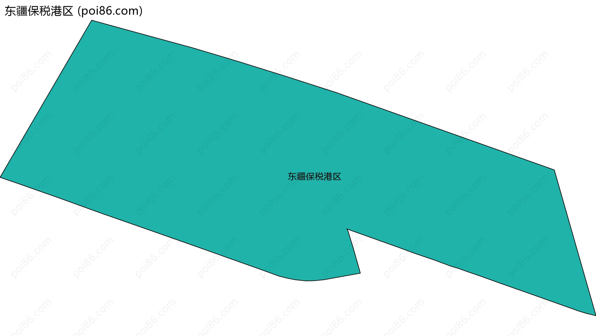 东疆保税港区边界地图