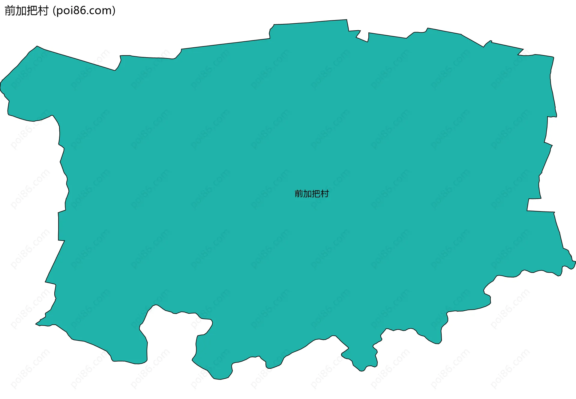 前加把村边界地图