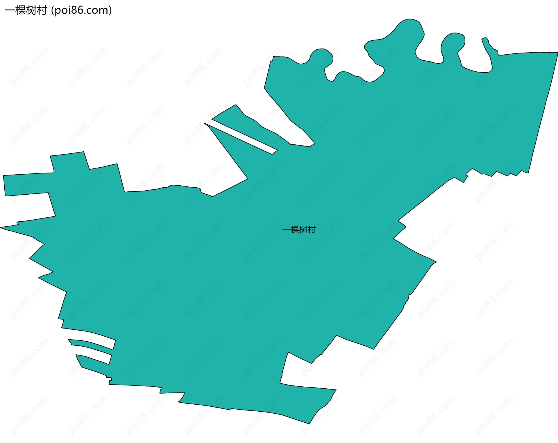 一棵树村边界地图