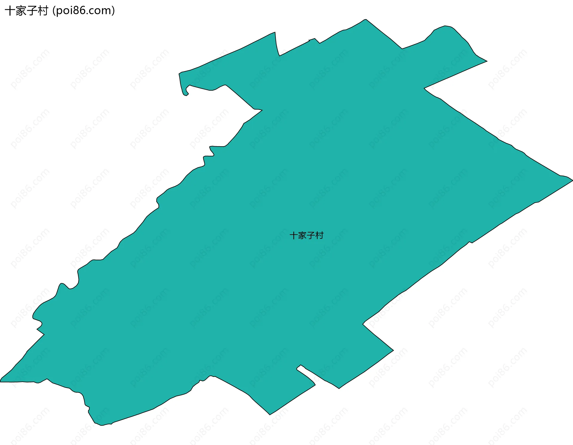 十家子村边界地图