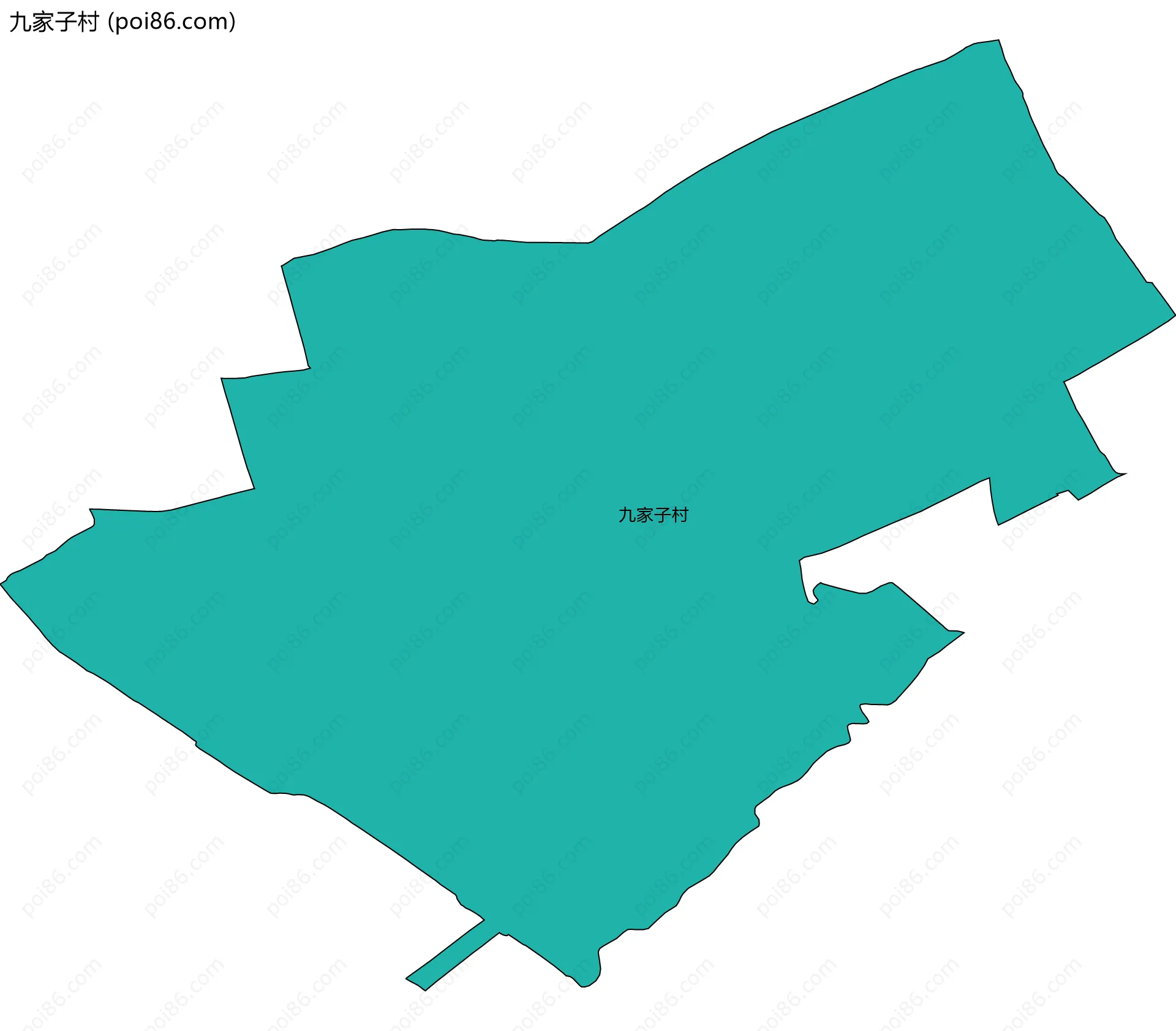 九家子村边界地图