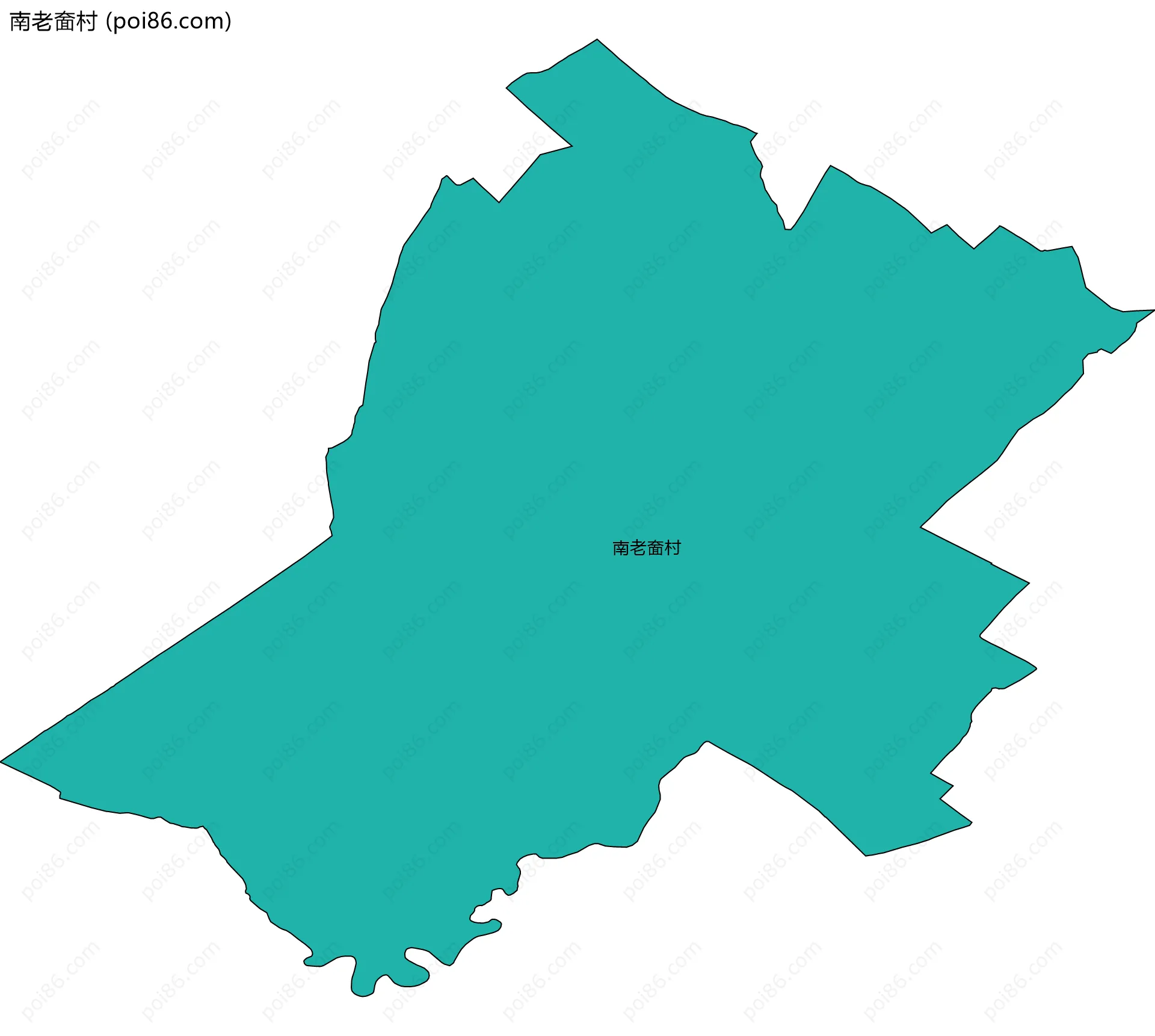 南老奤村边界地图