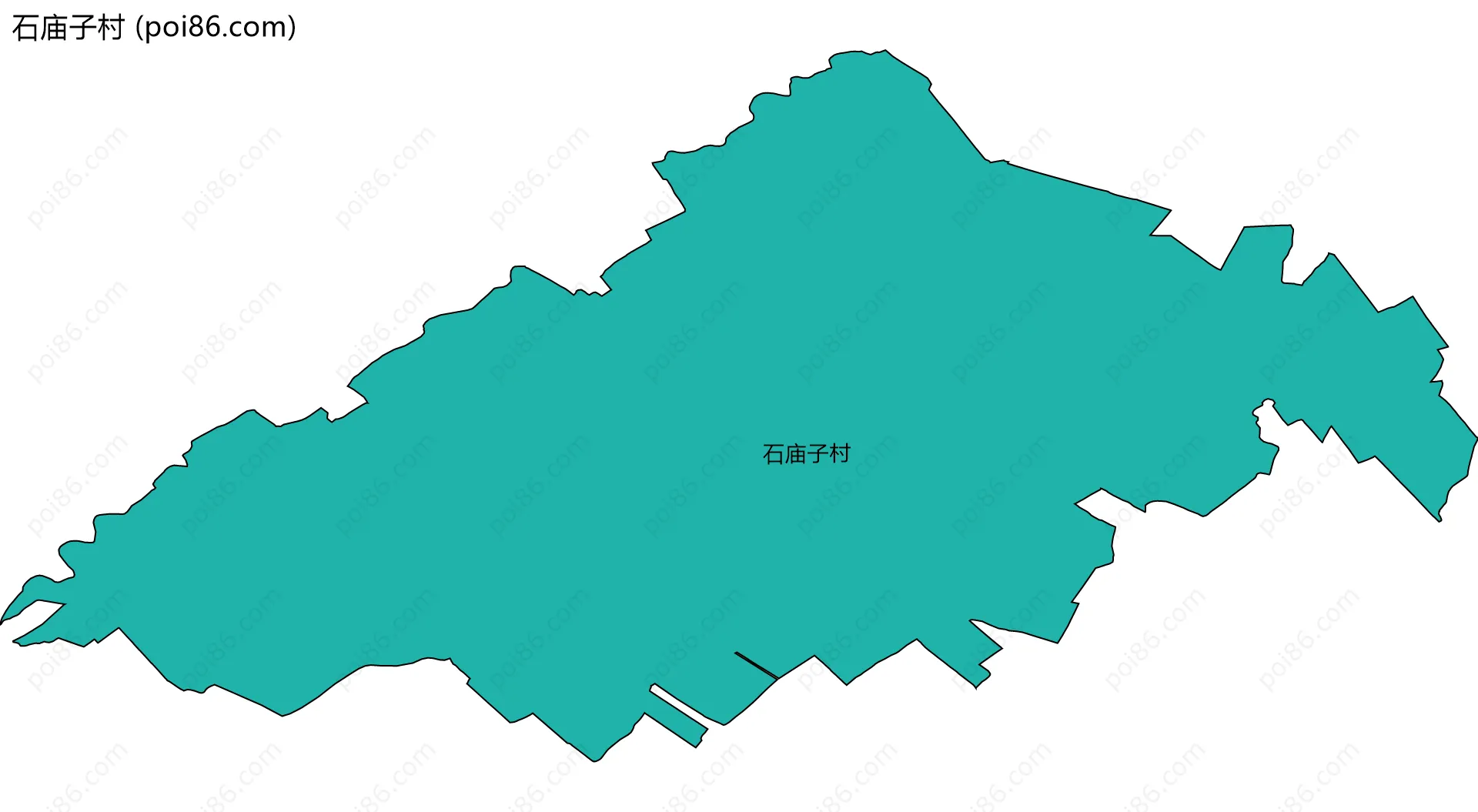 石庙子村边界地图