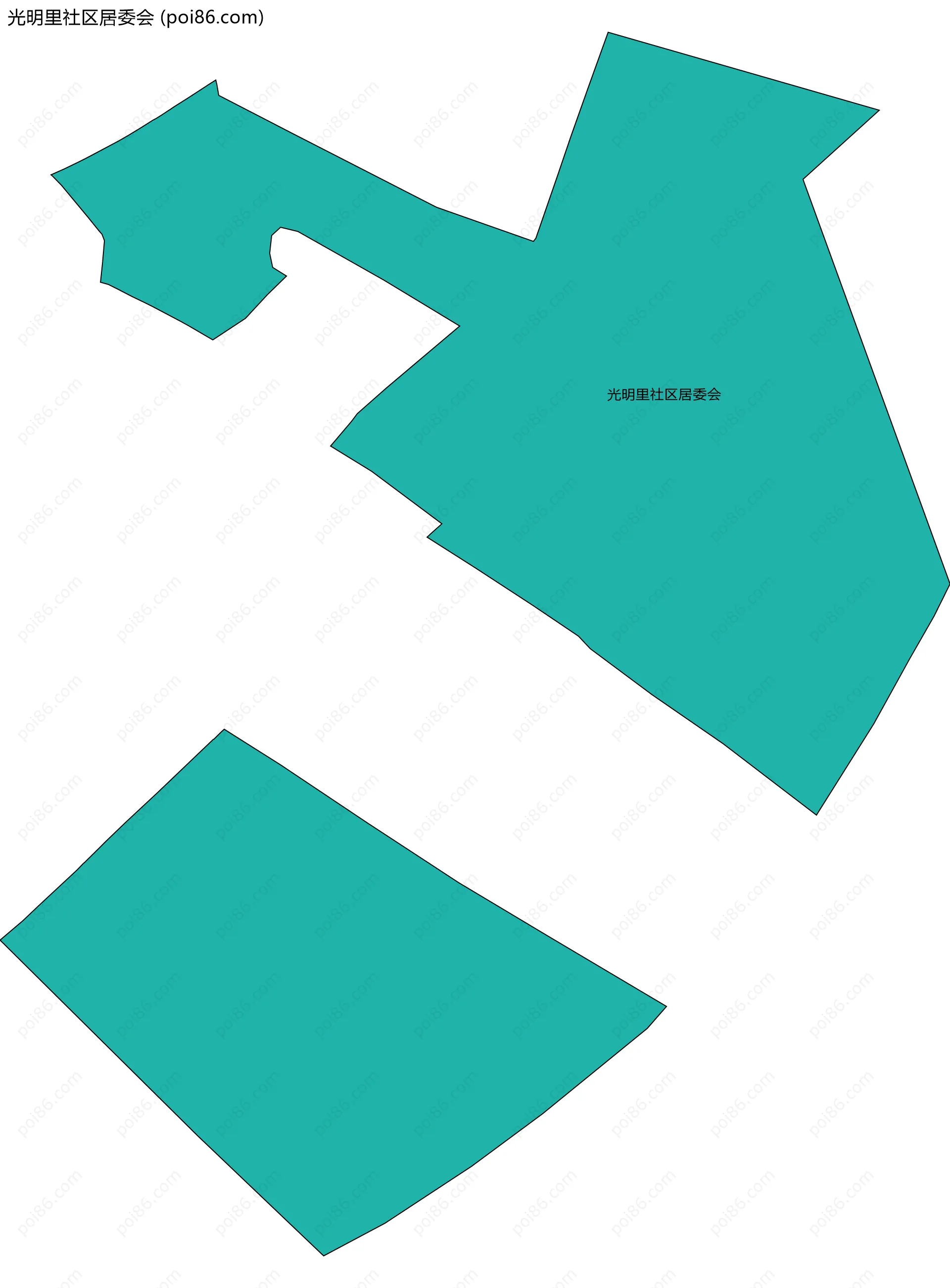 光明里社区居委会边界地图