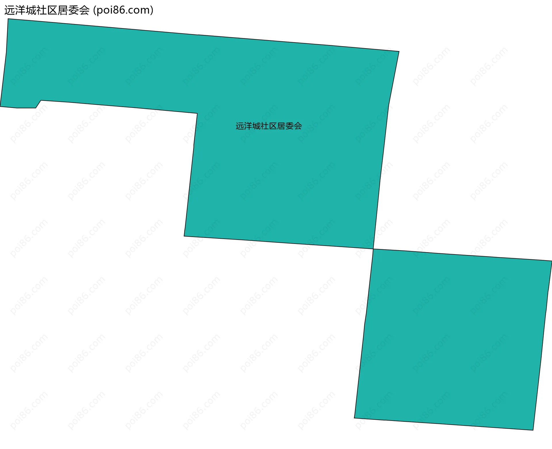 远洋城社区居委会边界地图