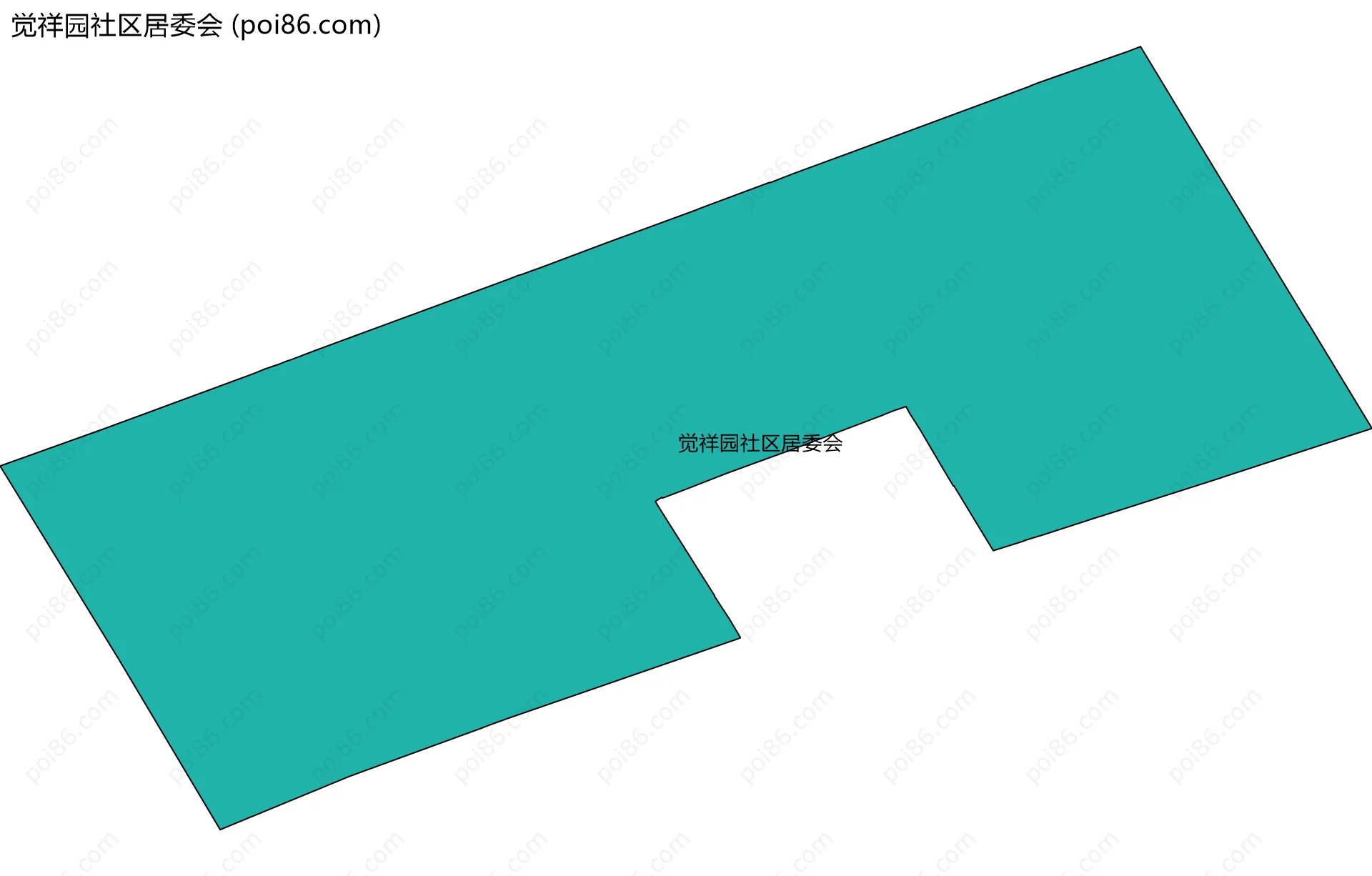 觉祥园社区居委会边界地图