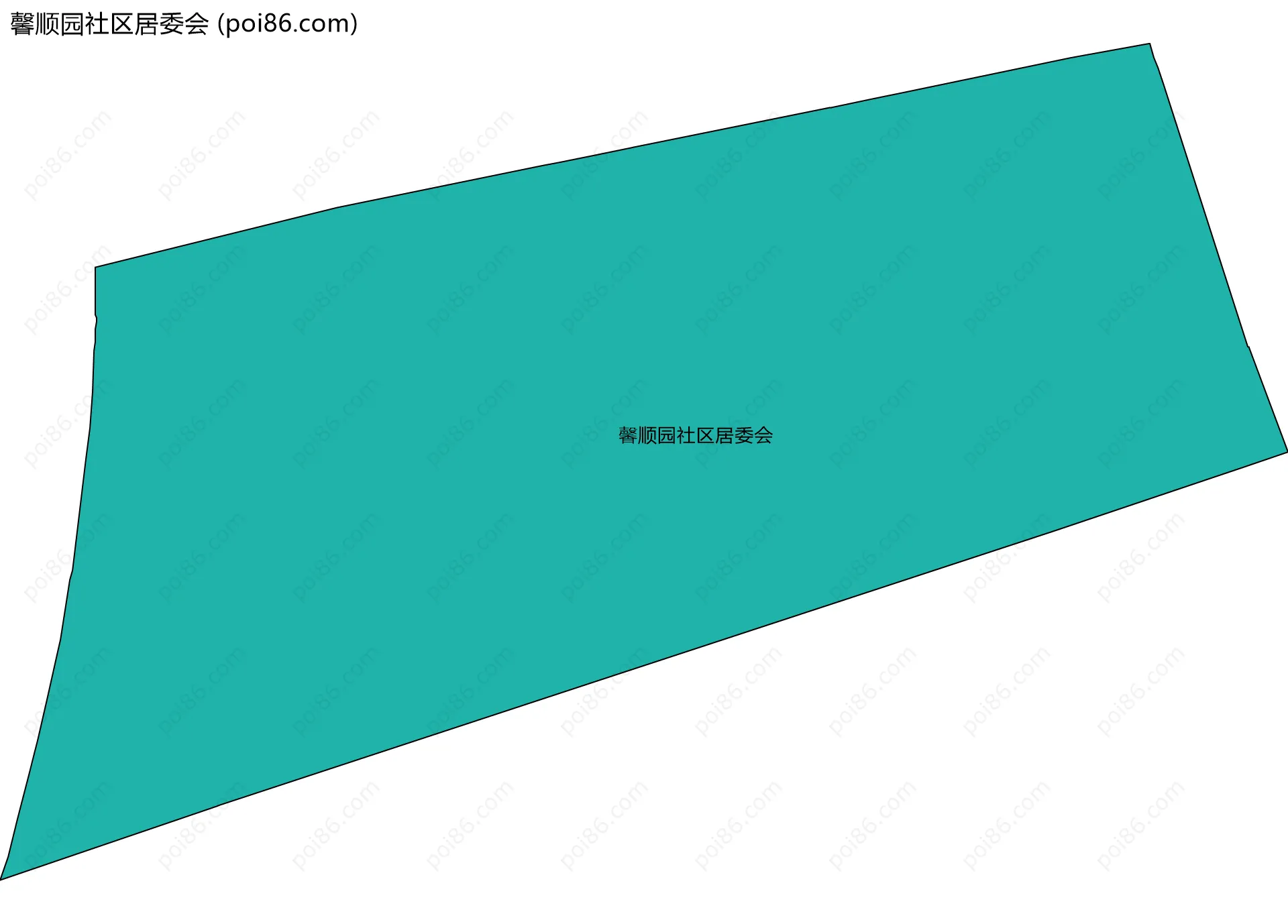 馨顺园社区居委会边界地图