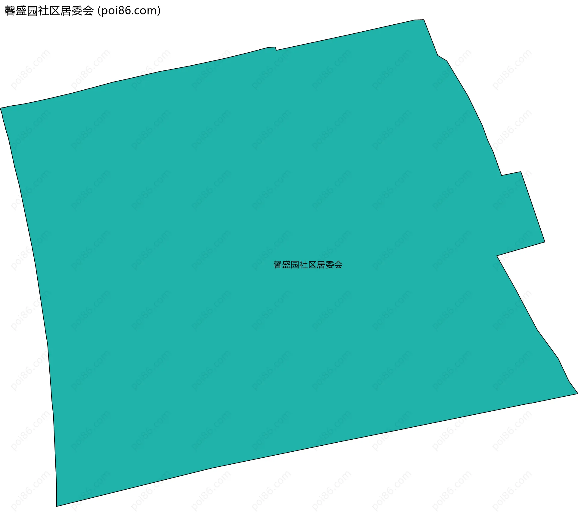 馨盛园社区居委会边界地图