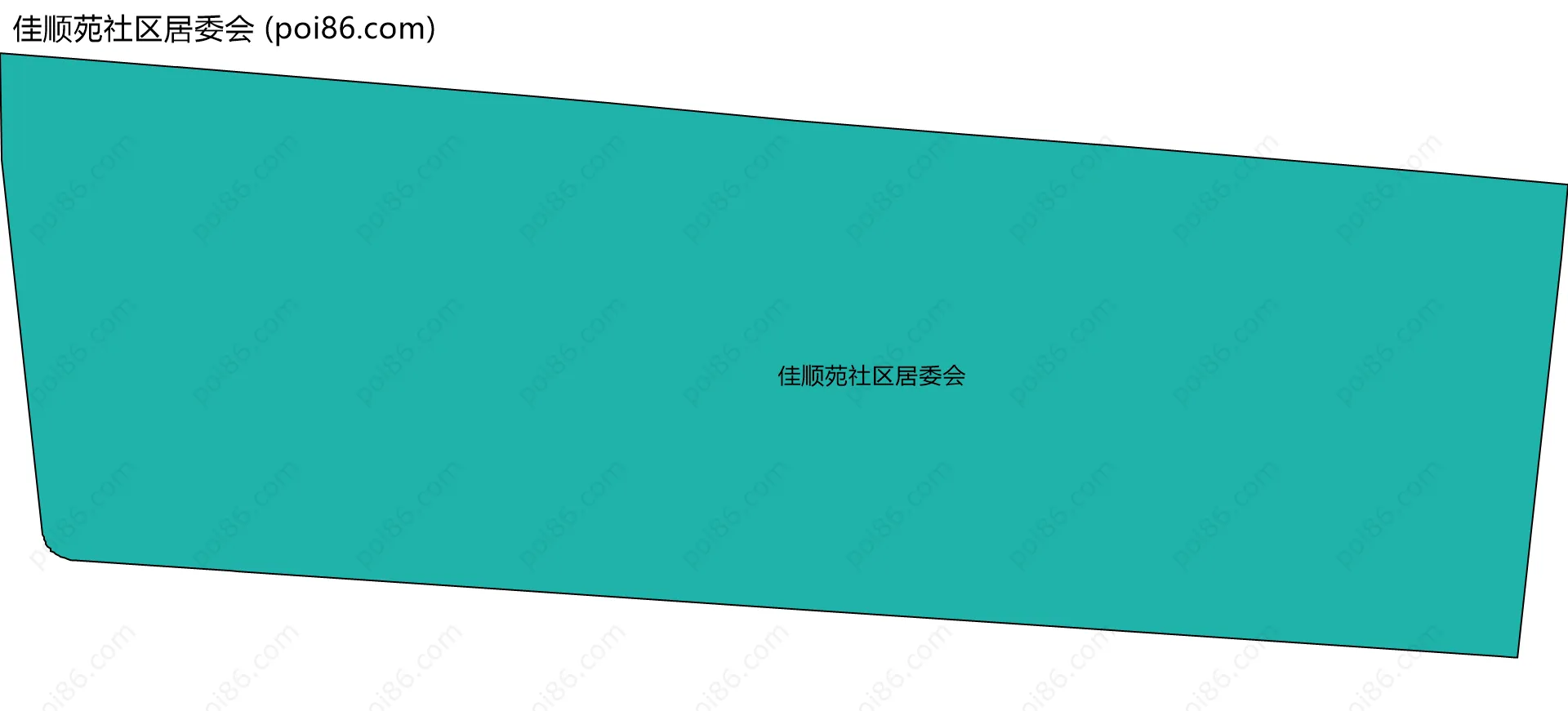 佳顺苑社区居委会边界地图