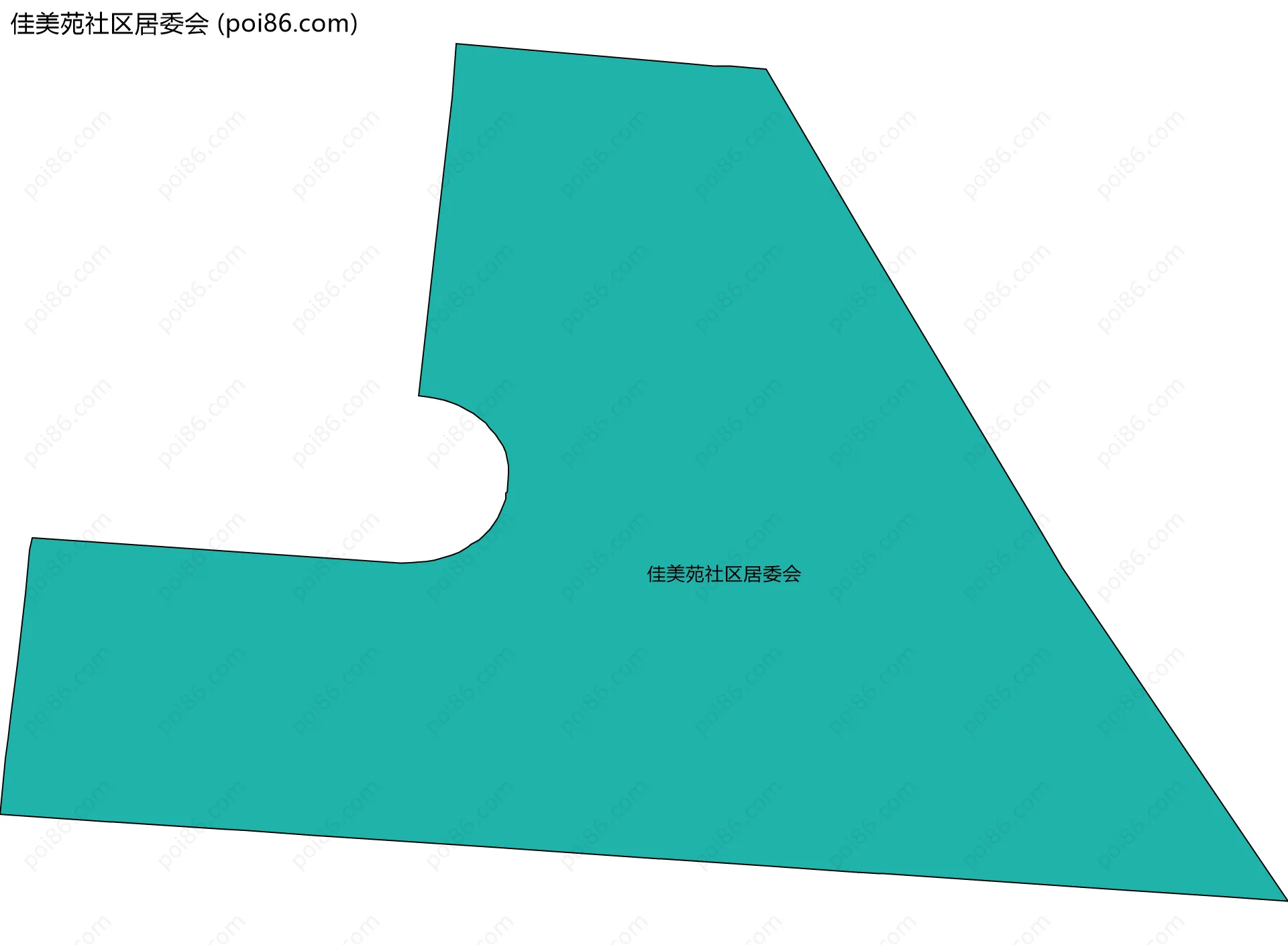 佳美苑社区居委会边界地图