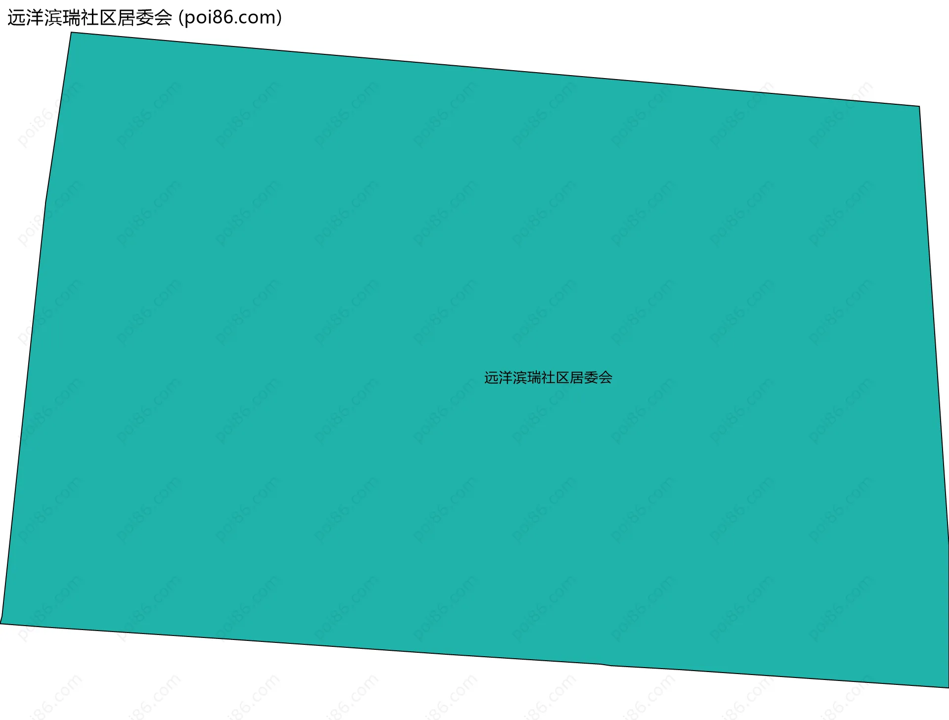 远洋滨瑞社区居委会边界地图