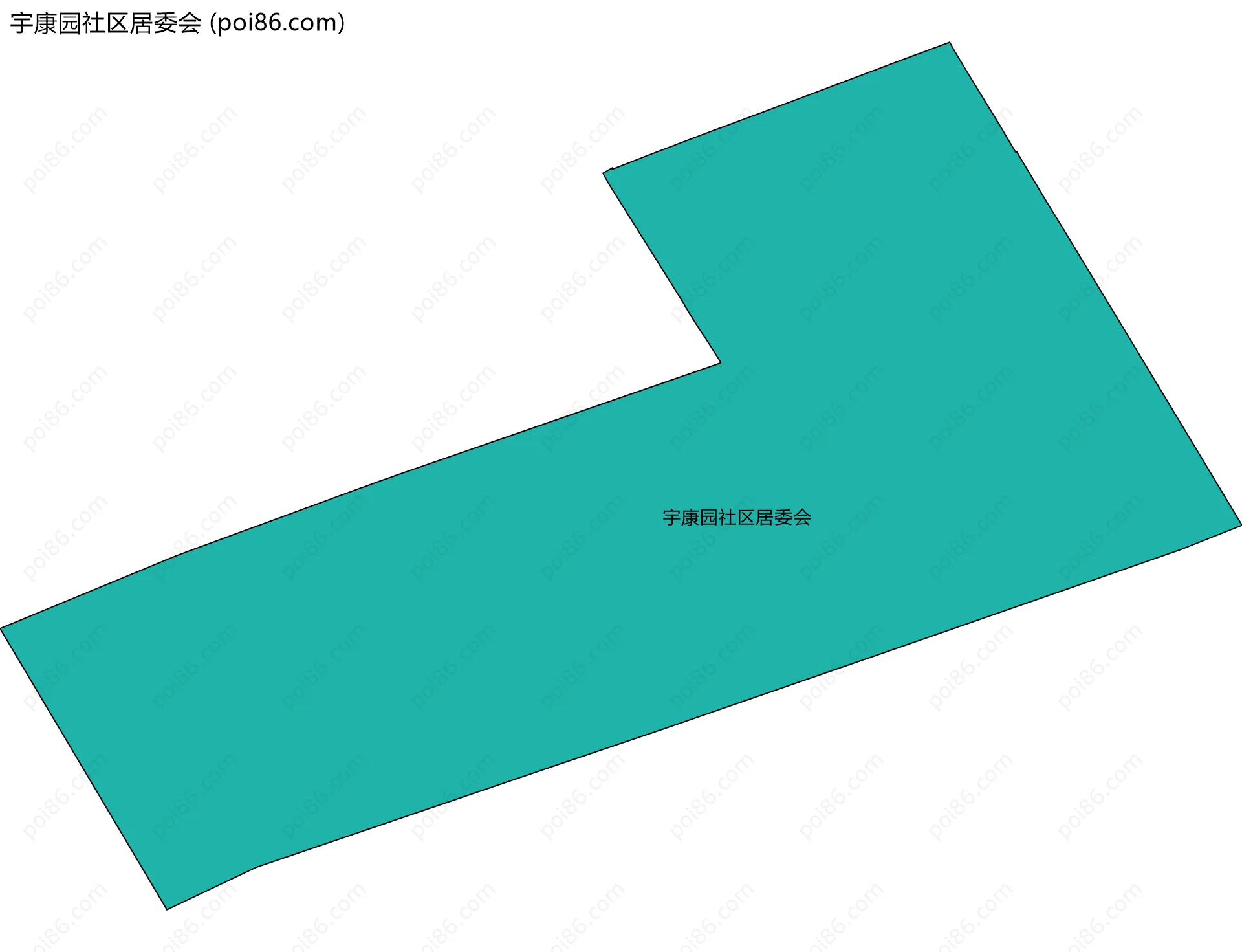 宇康园社区居委会边界地图