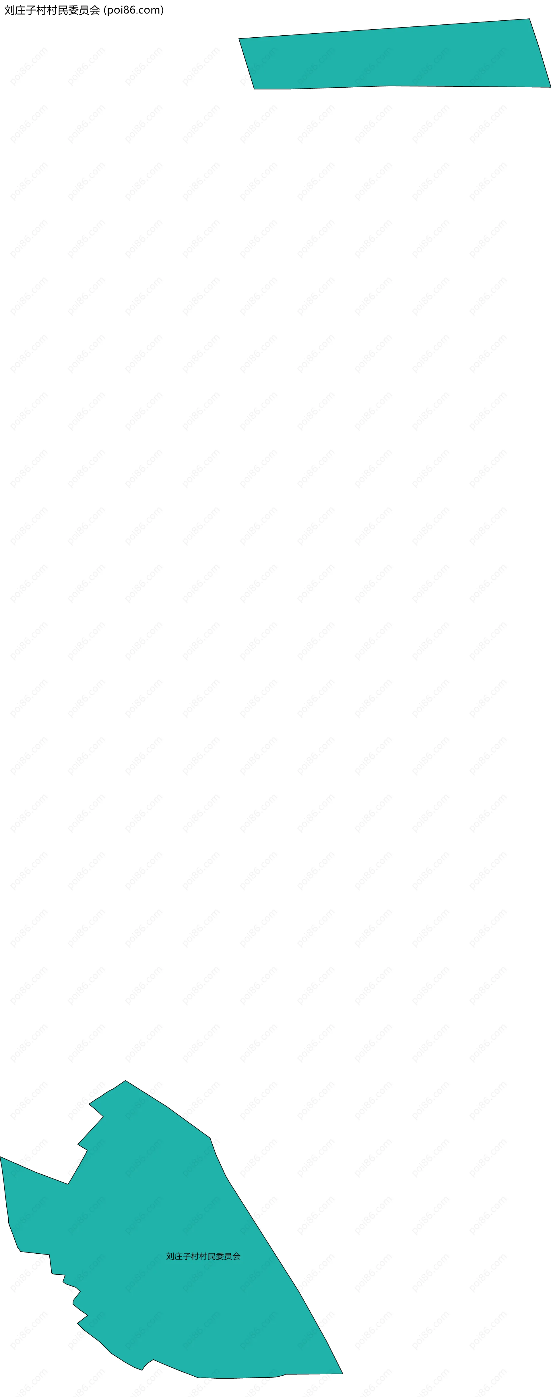 刘庄子村村民委员会边界地图