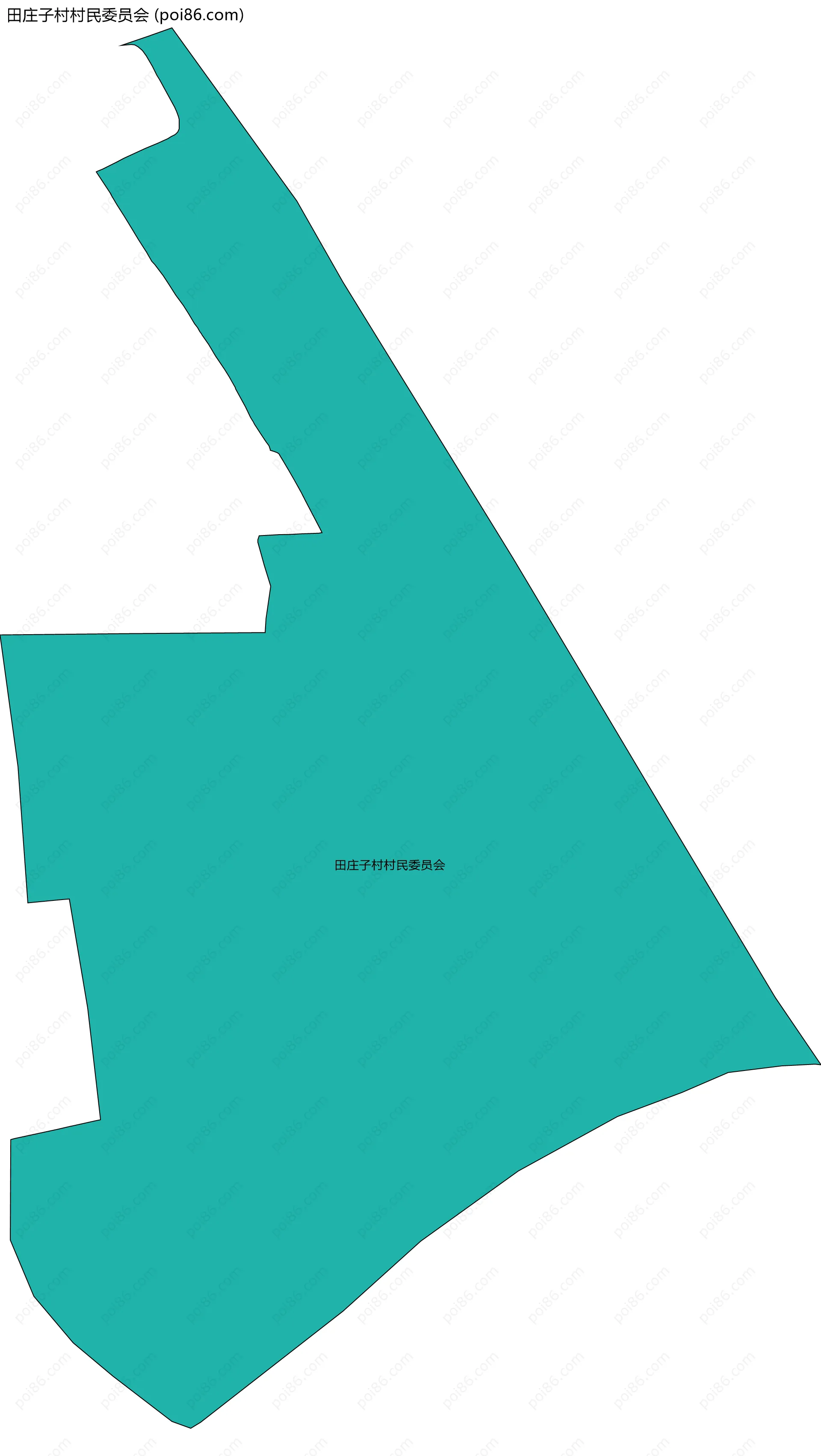 田庄子村村民委员会边界地图