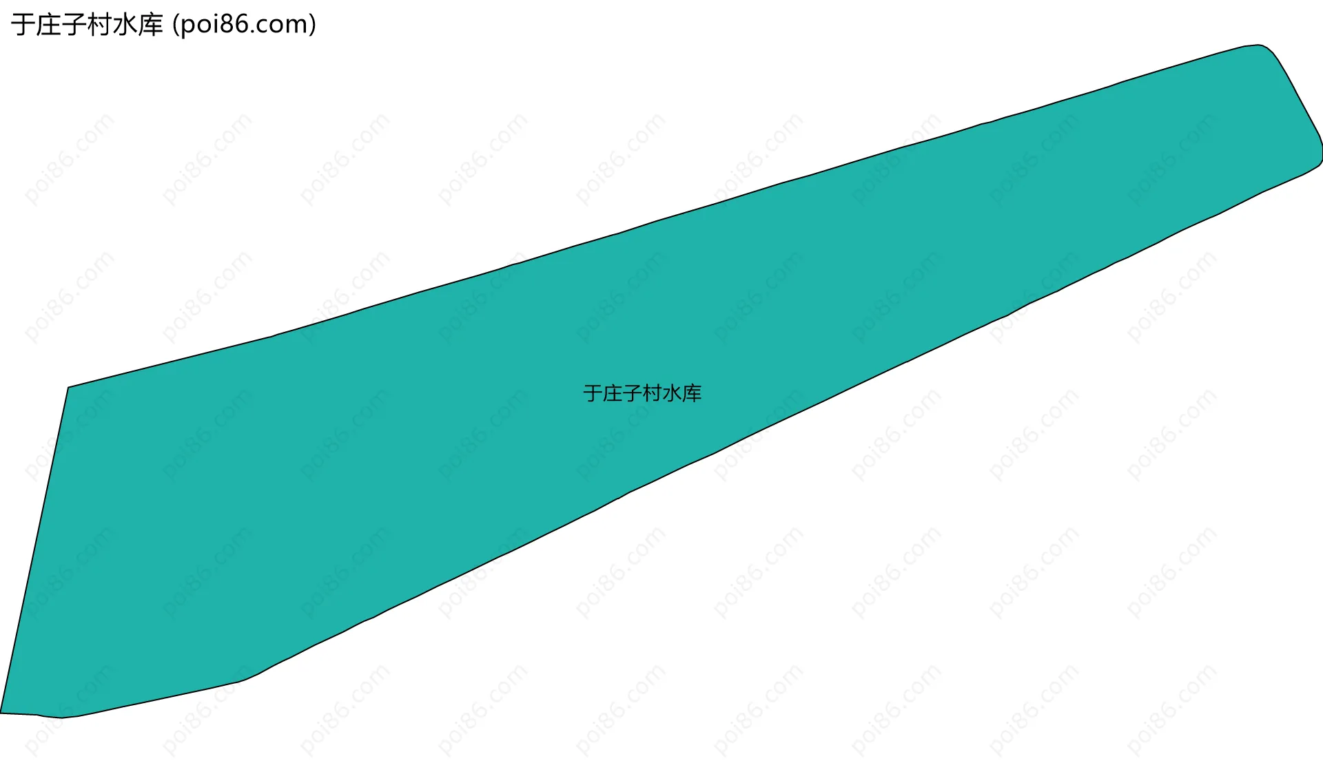 于庄子村水库边界地图