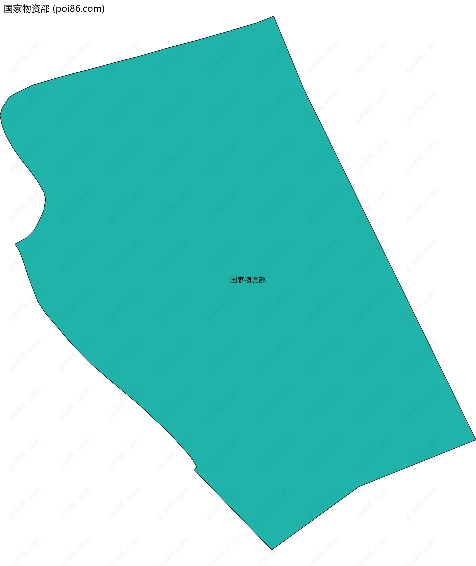 国家物资部边界地图