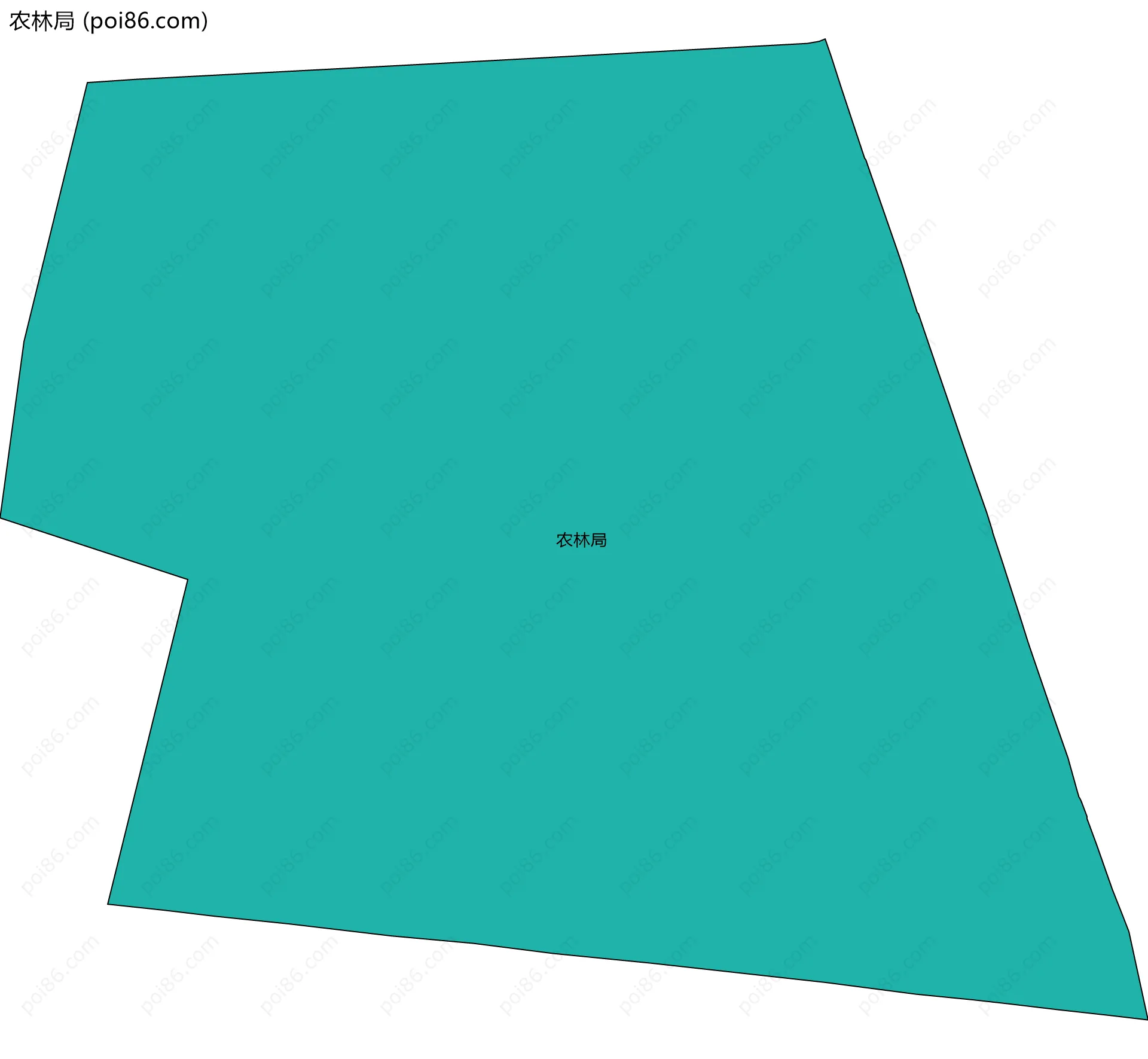 农林局边界地图