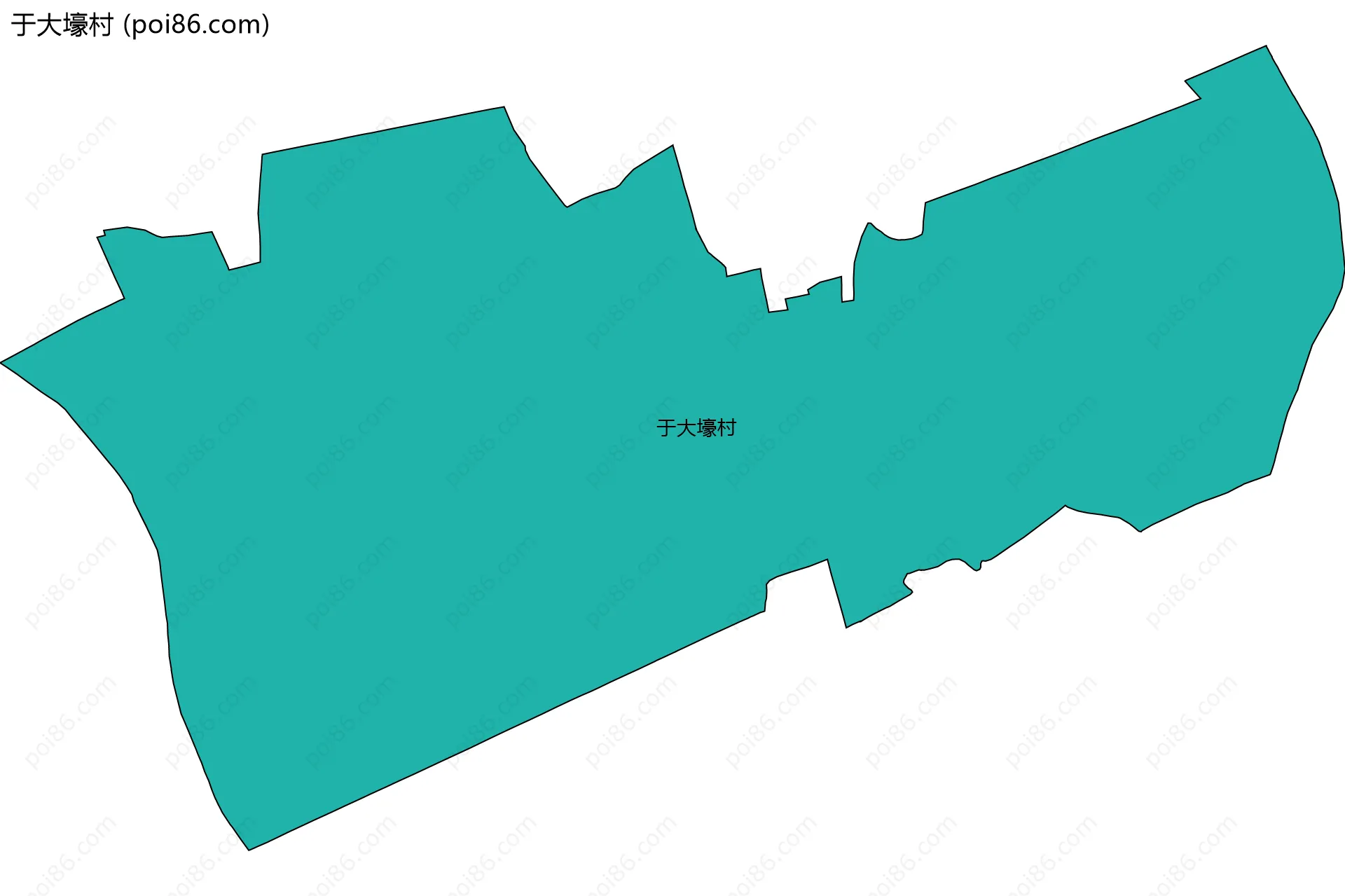 于大壕村边界地图