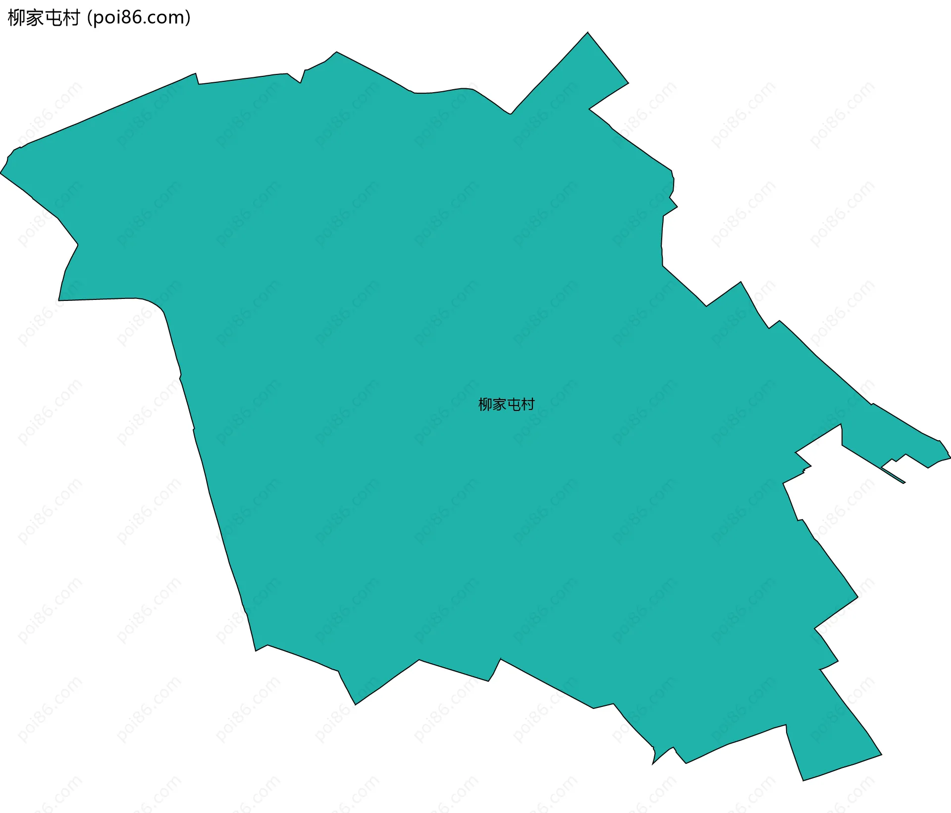 柳家屯村边界地图