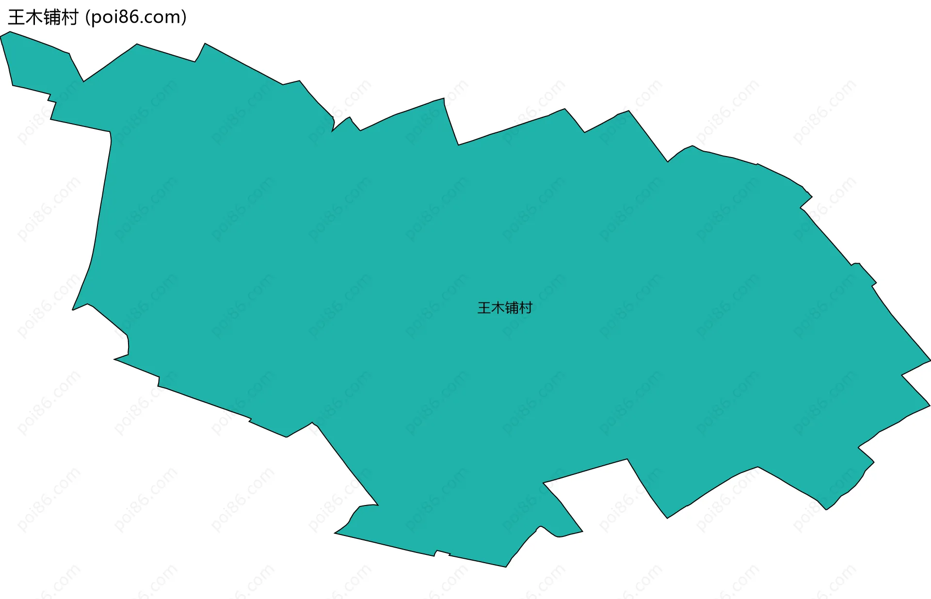 王木铺村边界地图