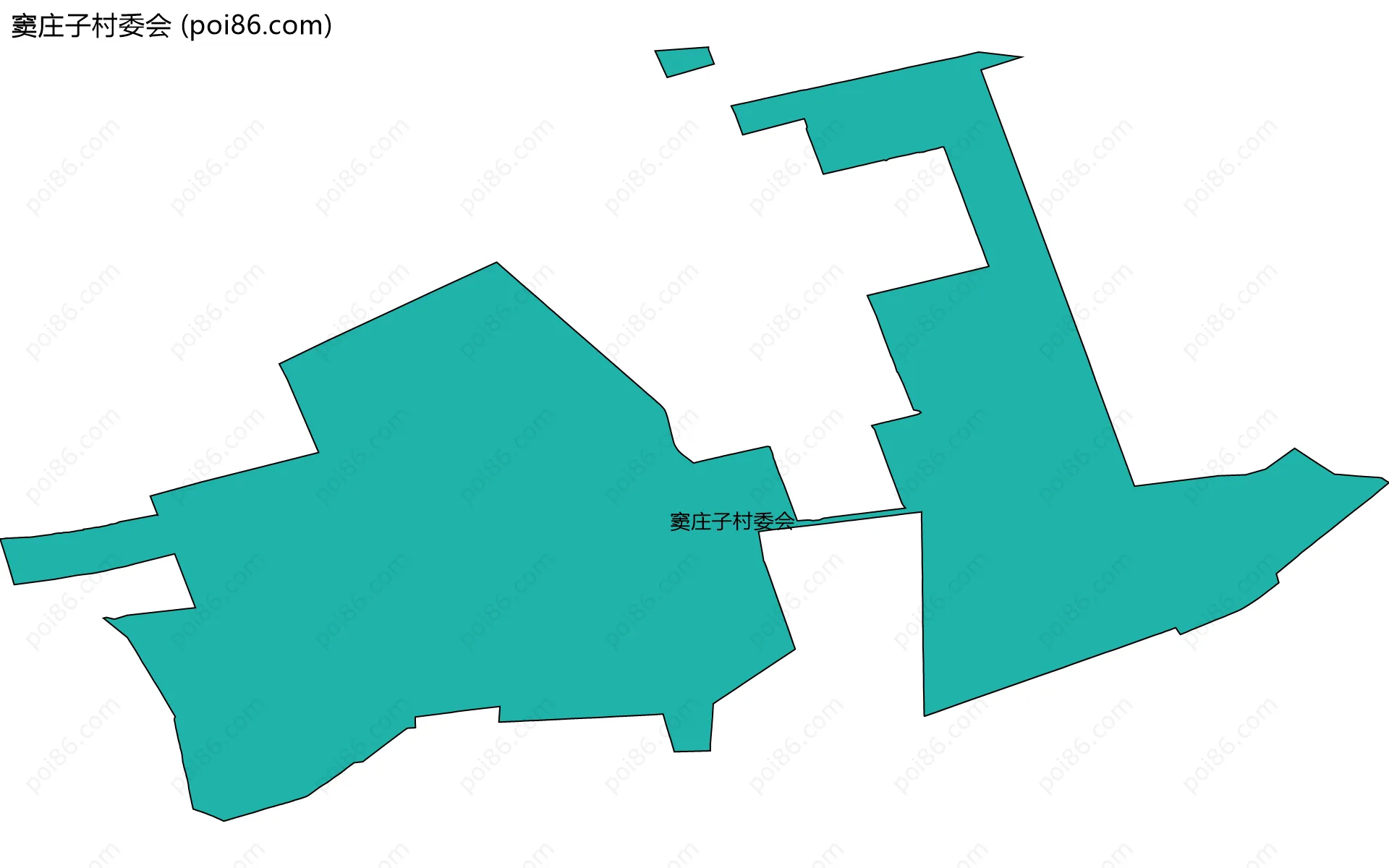 窦庄子村委会边界地图