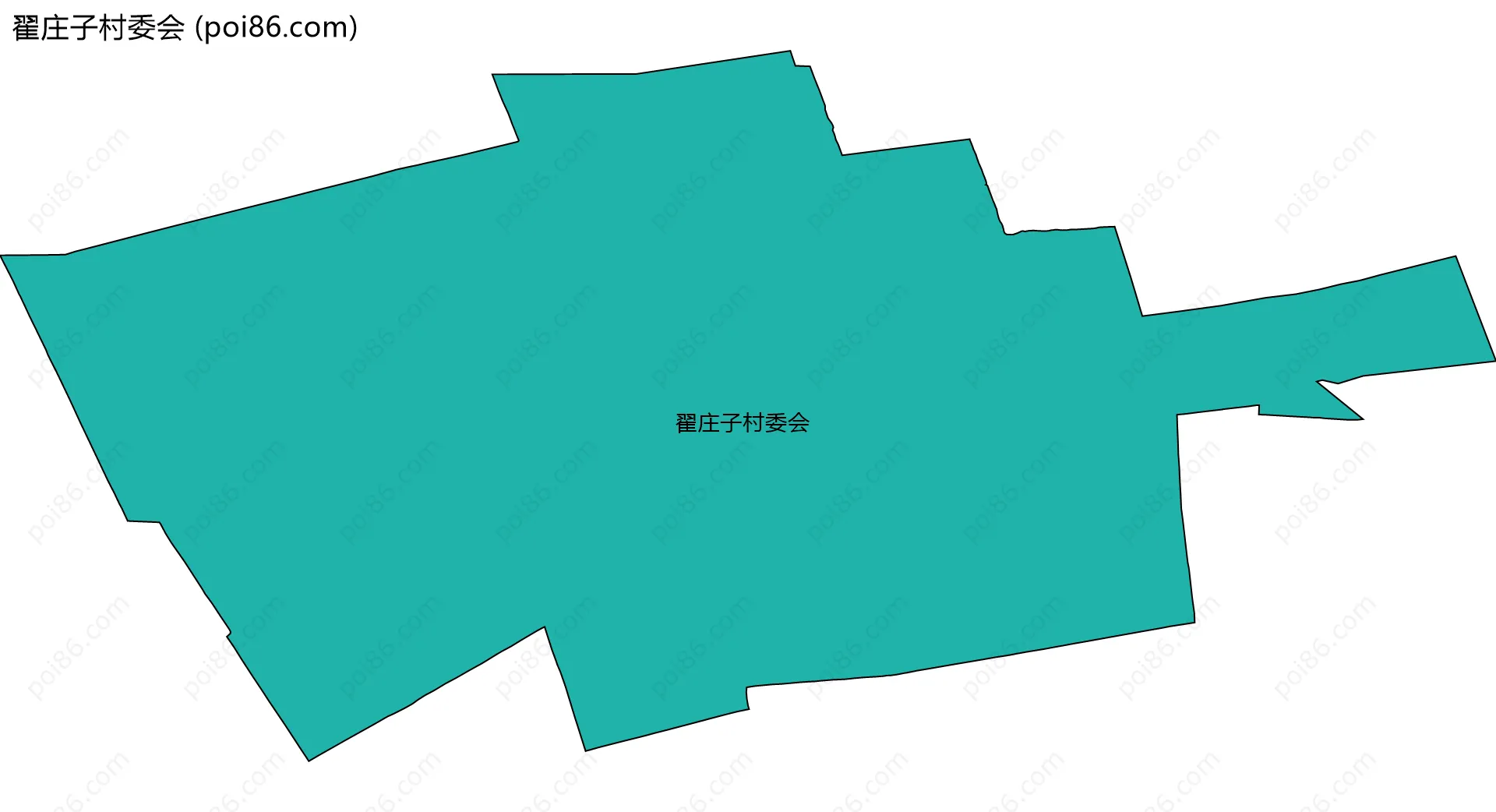 翟庄子村委会边界地图