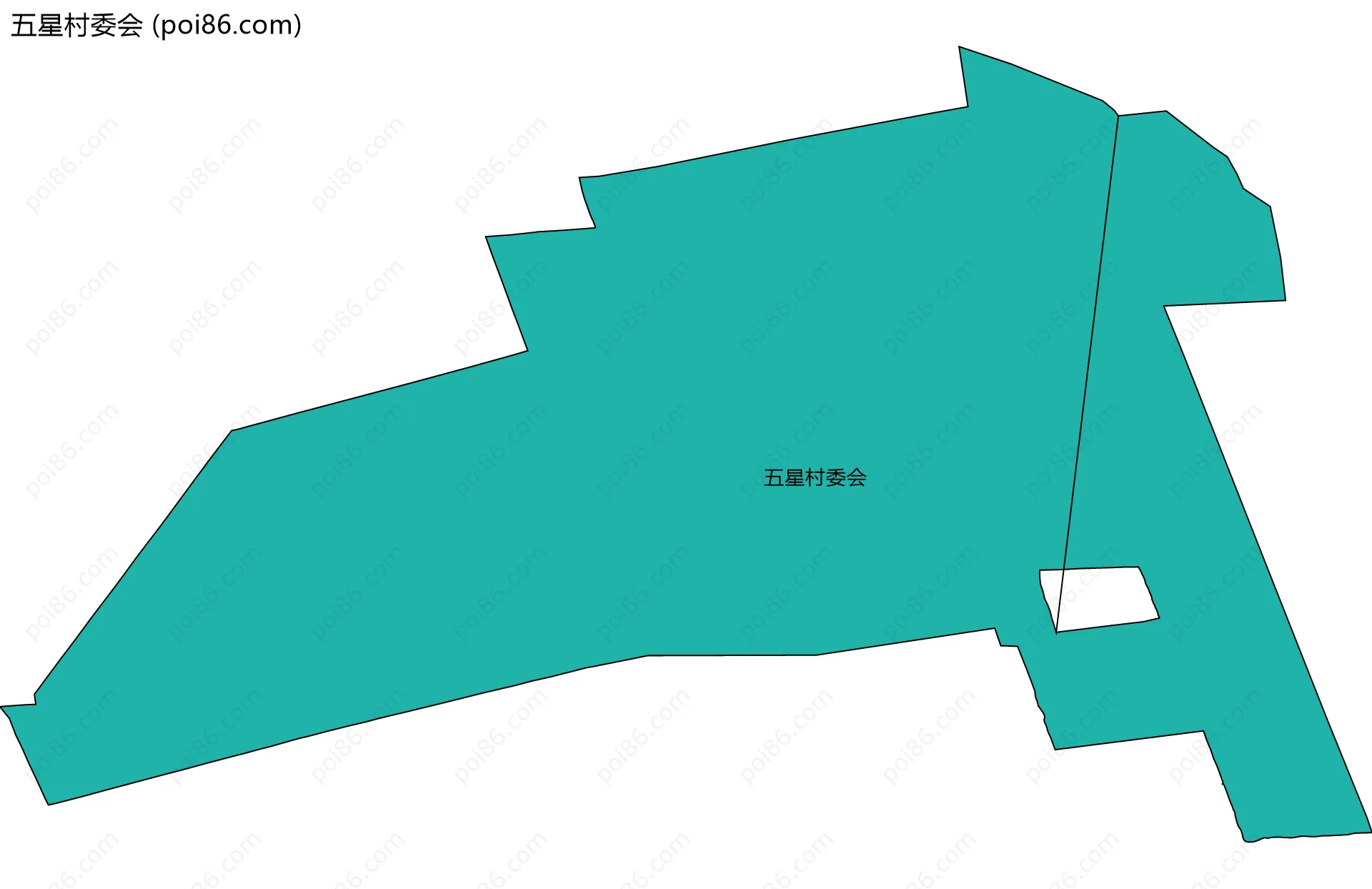 五星村委会边界地图